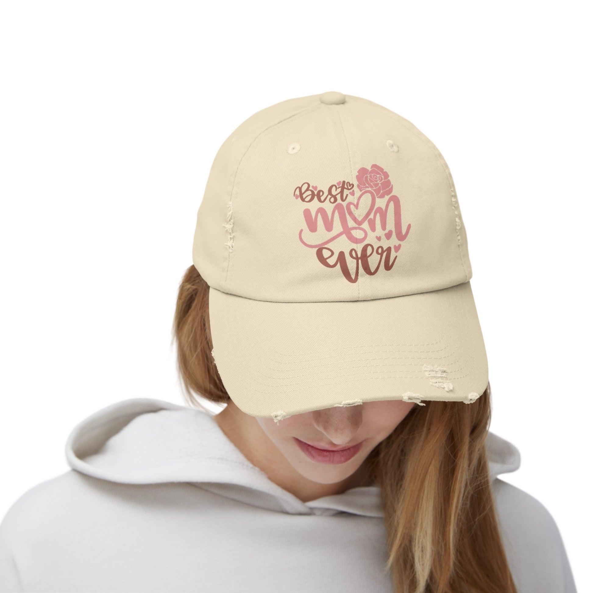 Best Mom Ever, Mom, Mom Hat, Distressed Cap - SmorgeousByGina