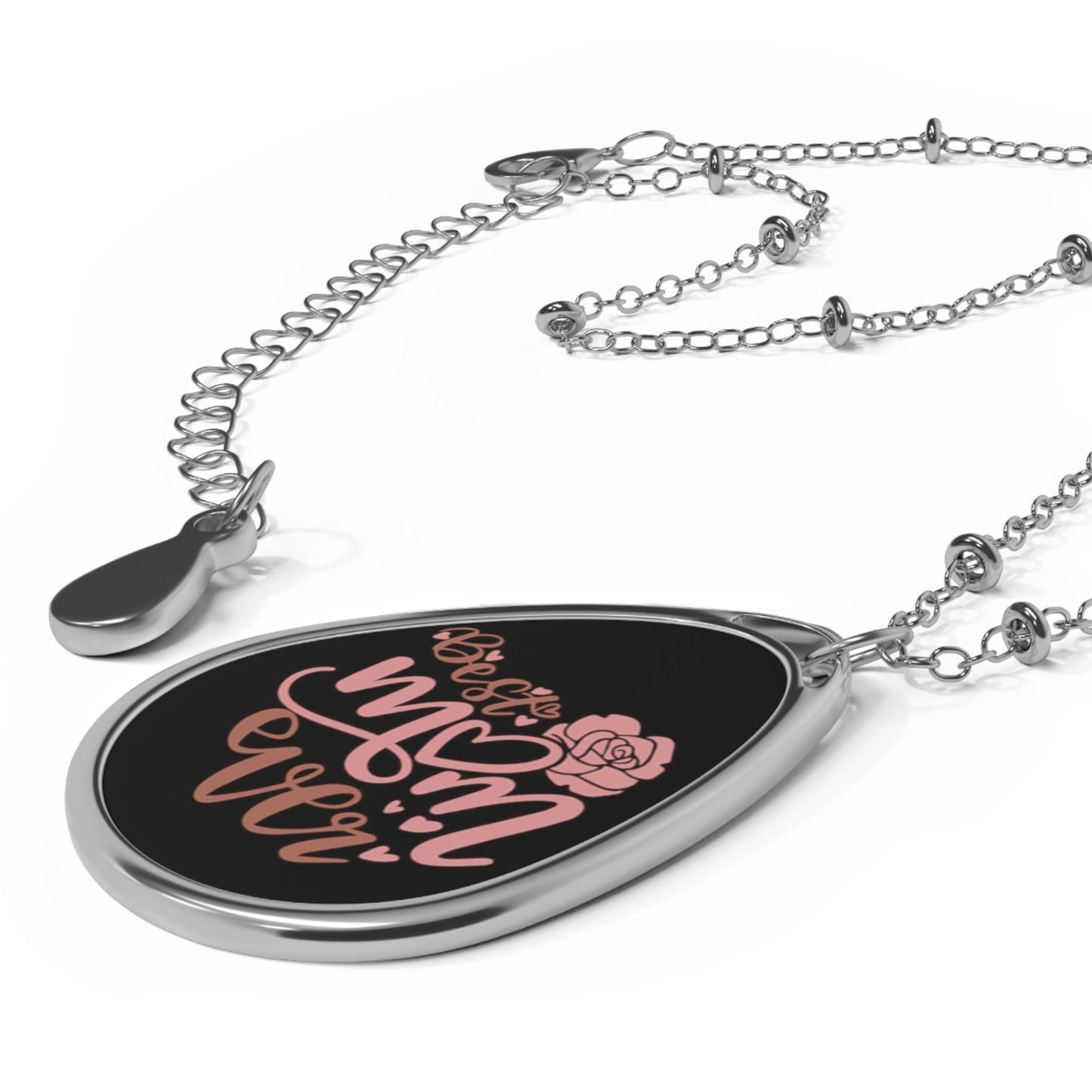 Best Mom Ever Oval Necklace, Mothers Day, Mom Gift, Love Mom - SmorgeousByGina