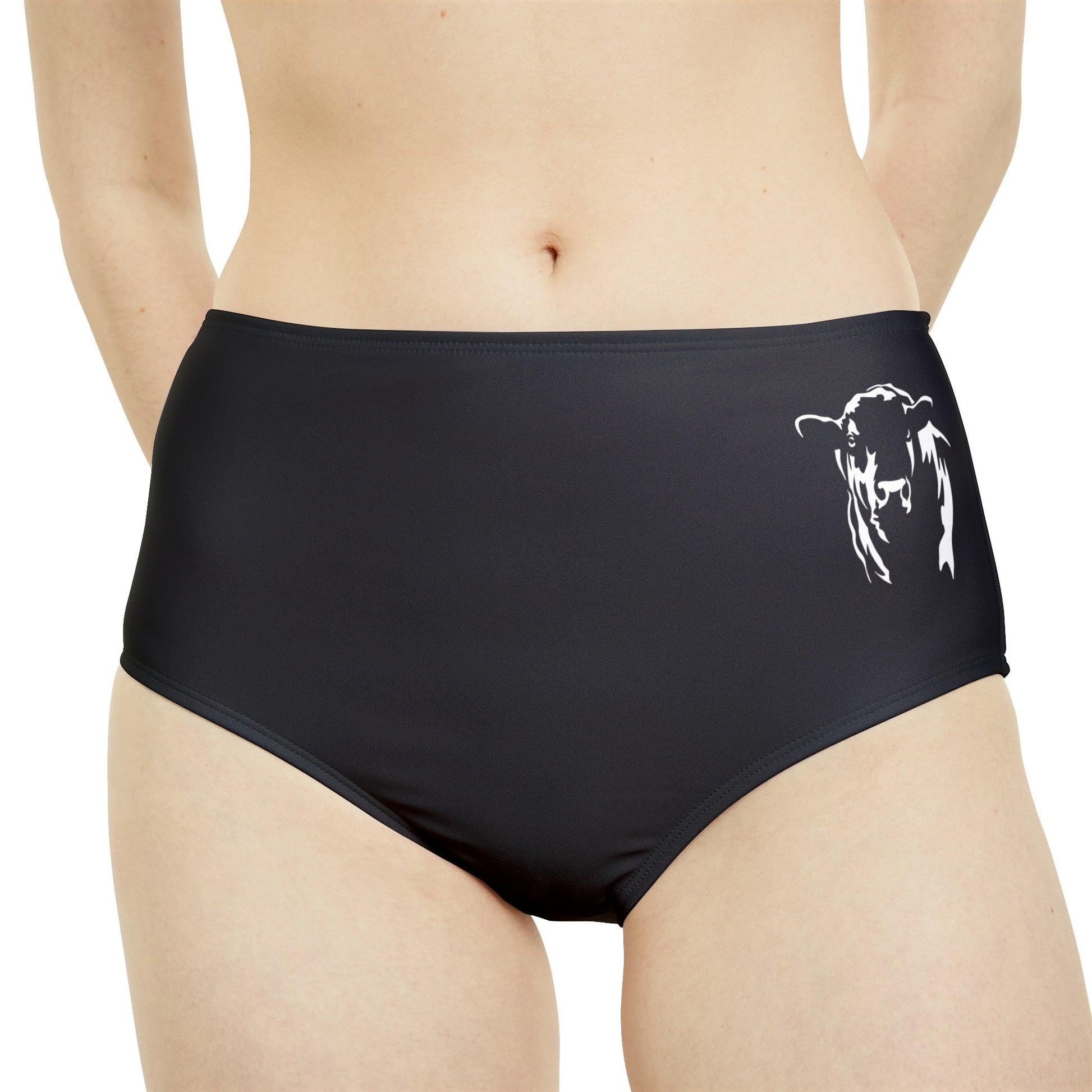 Bikini Bottom, Angus Beef Bottom, Eat Beef, Beef, High-Waist Hipster Bikini Bottom (AOP) - SmorgeousByGina