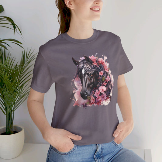 Boho Beauty, Horse Tee, Western, Jersey Short Sleeve Tee - SmorgeousByGina
