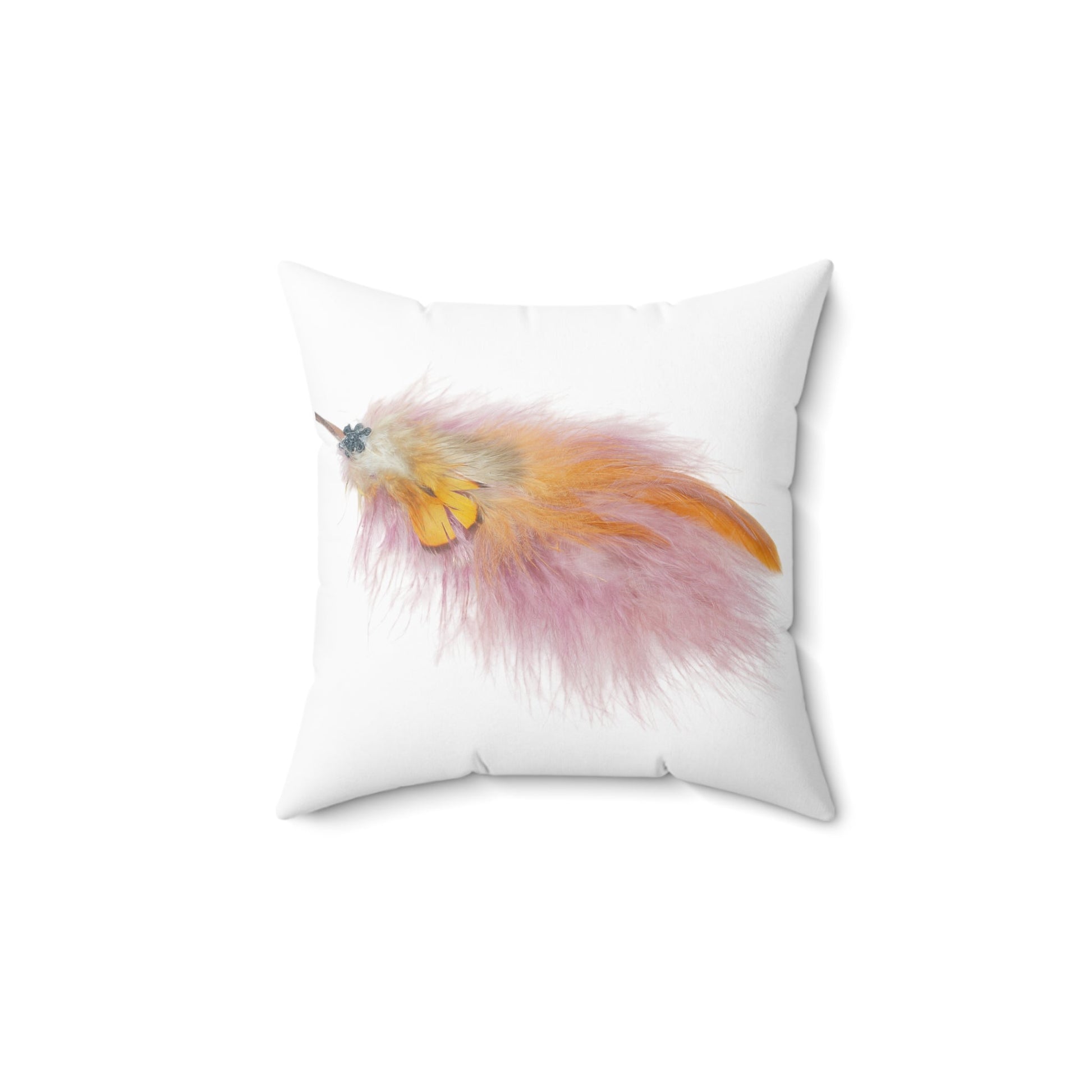 Boho Feather Square Pillow - SmorgeousByGina