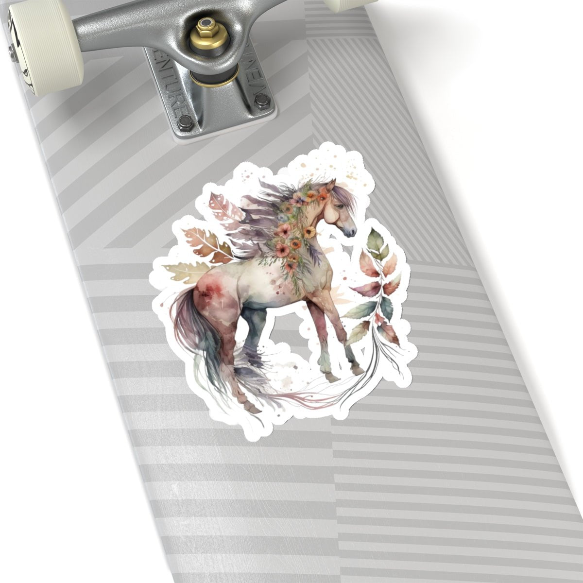 Boho Horse, Floral Horse, Kiss-Cut Stickers - SmorgeousByGina