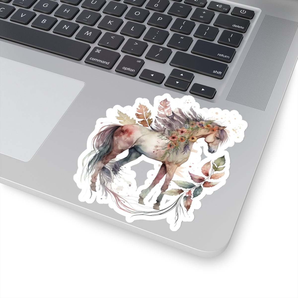 Boho Horse, Floral Horse, Kiss-Cut Stickers - SmorgeousByGina