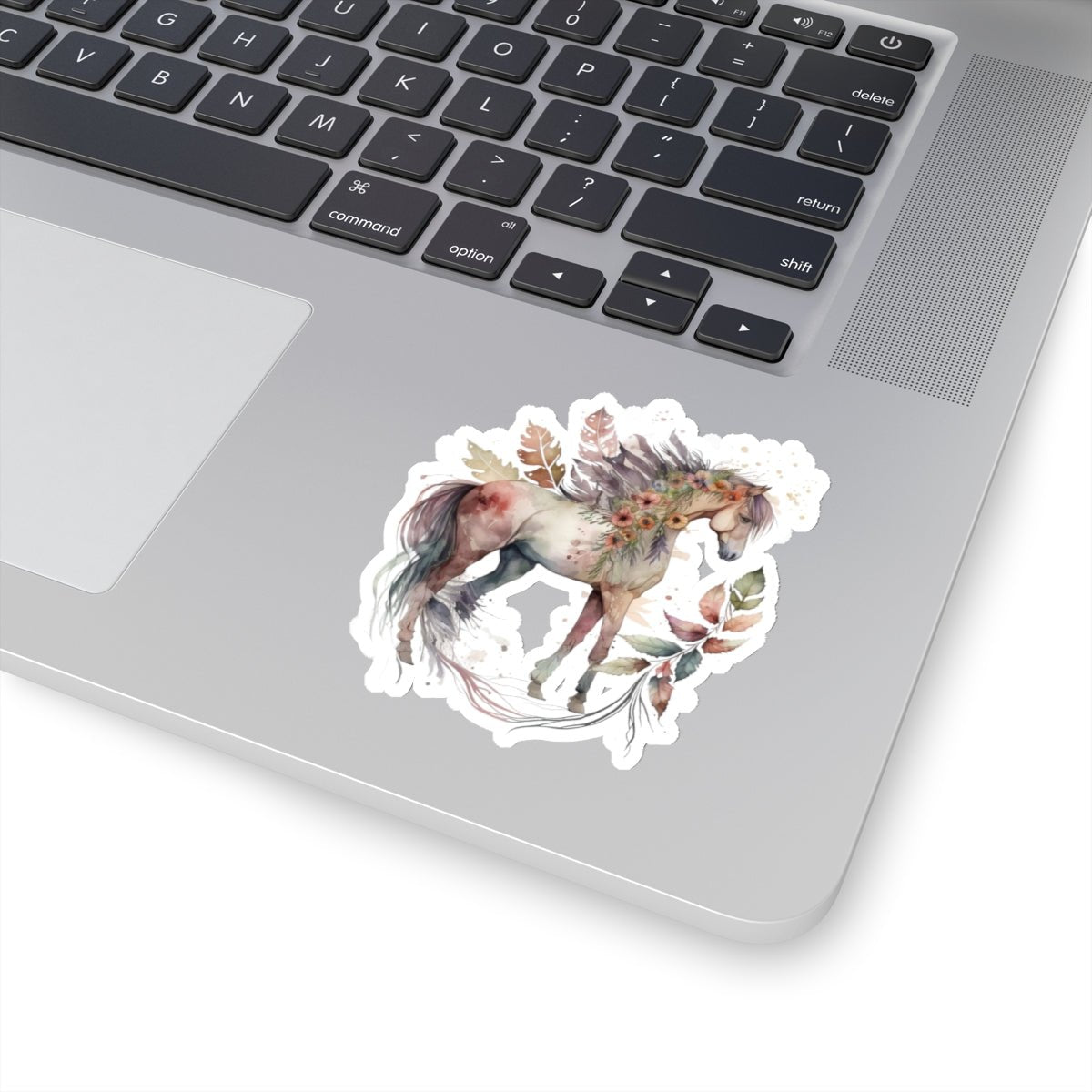 Boho Horse, Floral Horse, Kiss-Cut Stickers - SmorgeousByGina