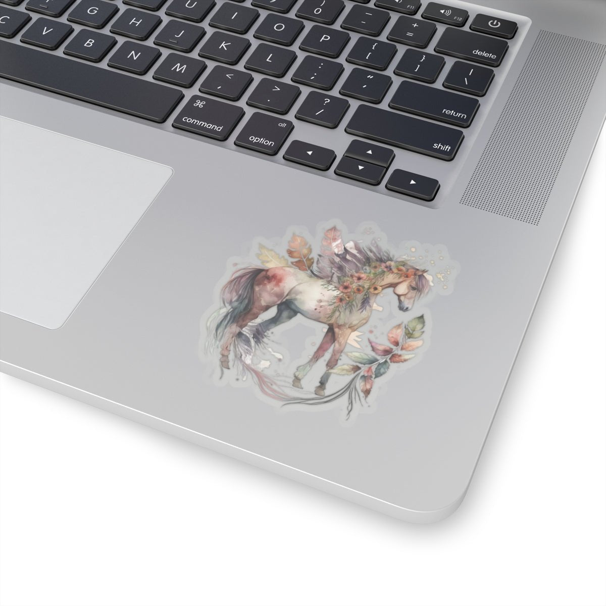 Boho Horse, Floral Horse, Kiss-Cut Stickers - SmorgeousByGina