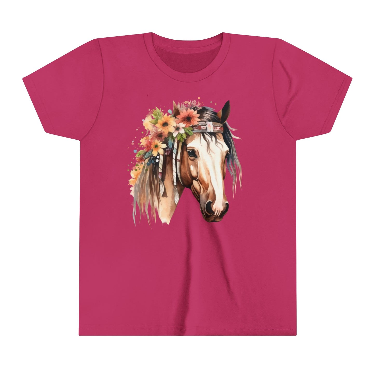 Boho Horse, Kid Horse Tee, Youth Short Sleeve Tee - SmorgeousByGina