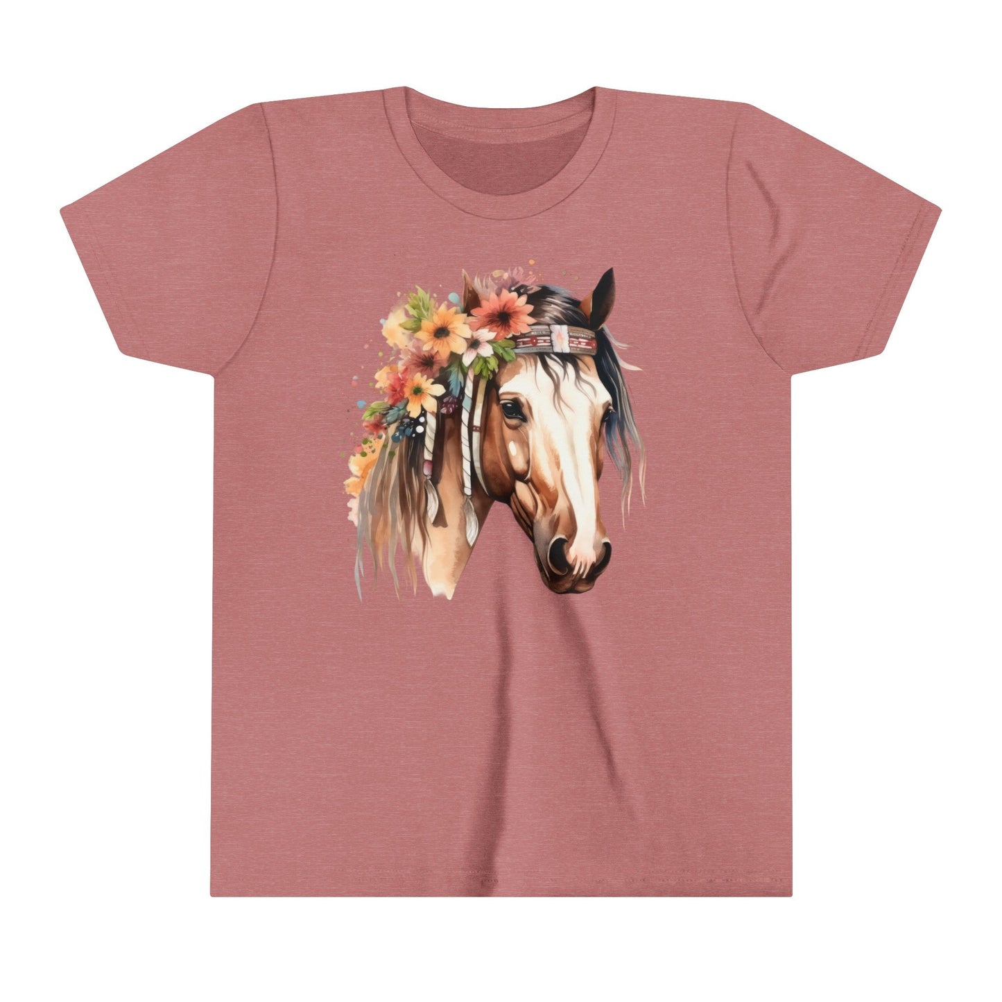 Boho Horse, Kid Horse Tee, Youth Short Sleeve Tee - SmorgeousByGina