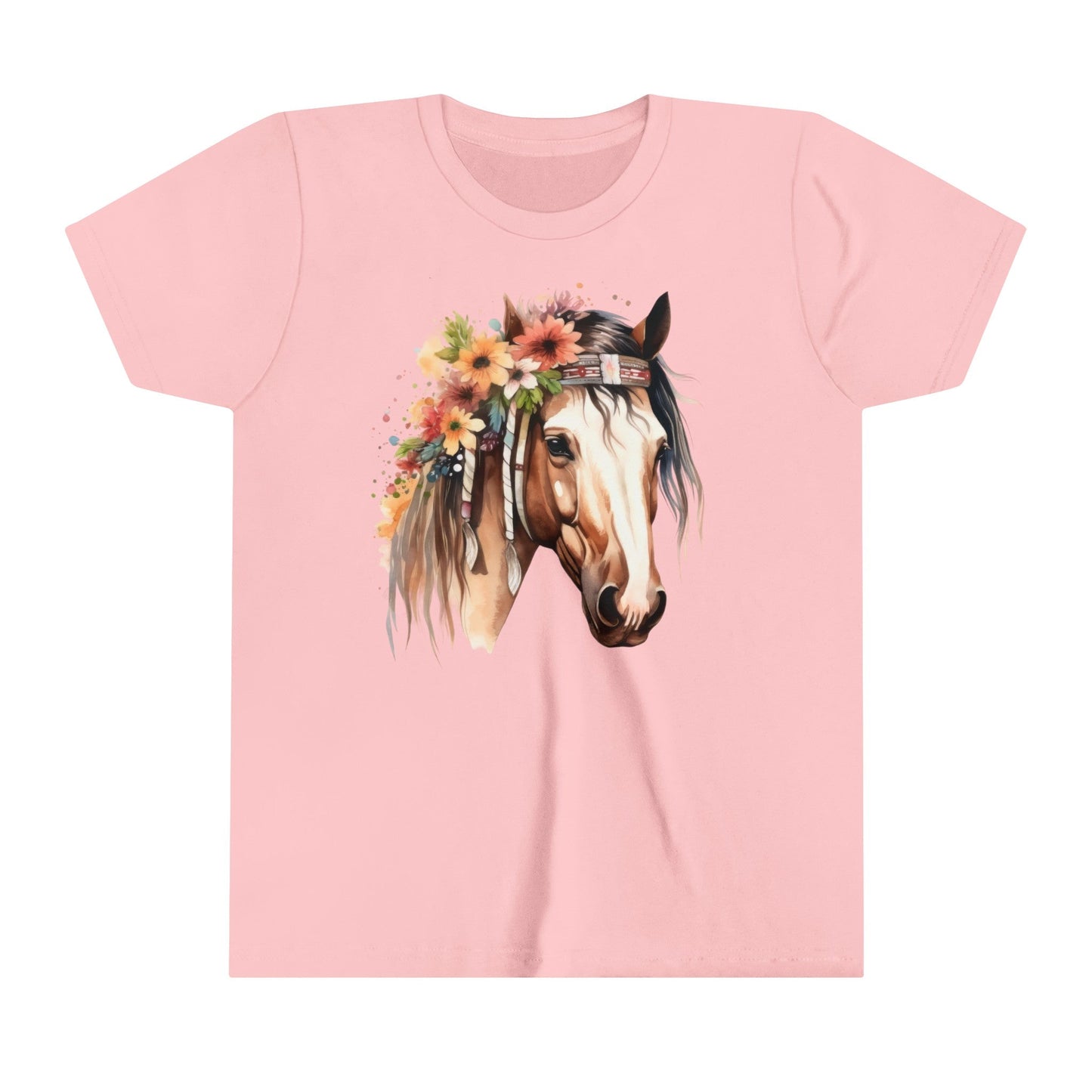 Boho Horse, Kid Horse Tee, Youth Short Sleeve Tee - SmorgeousByGina