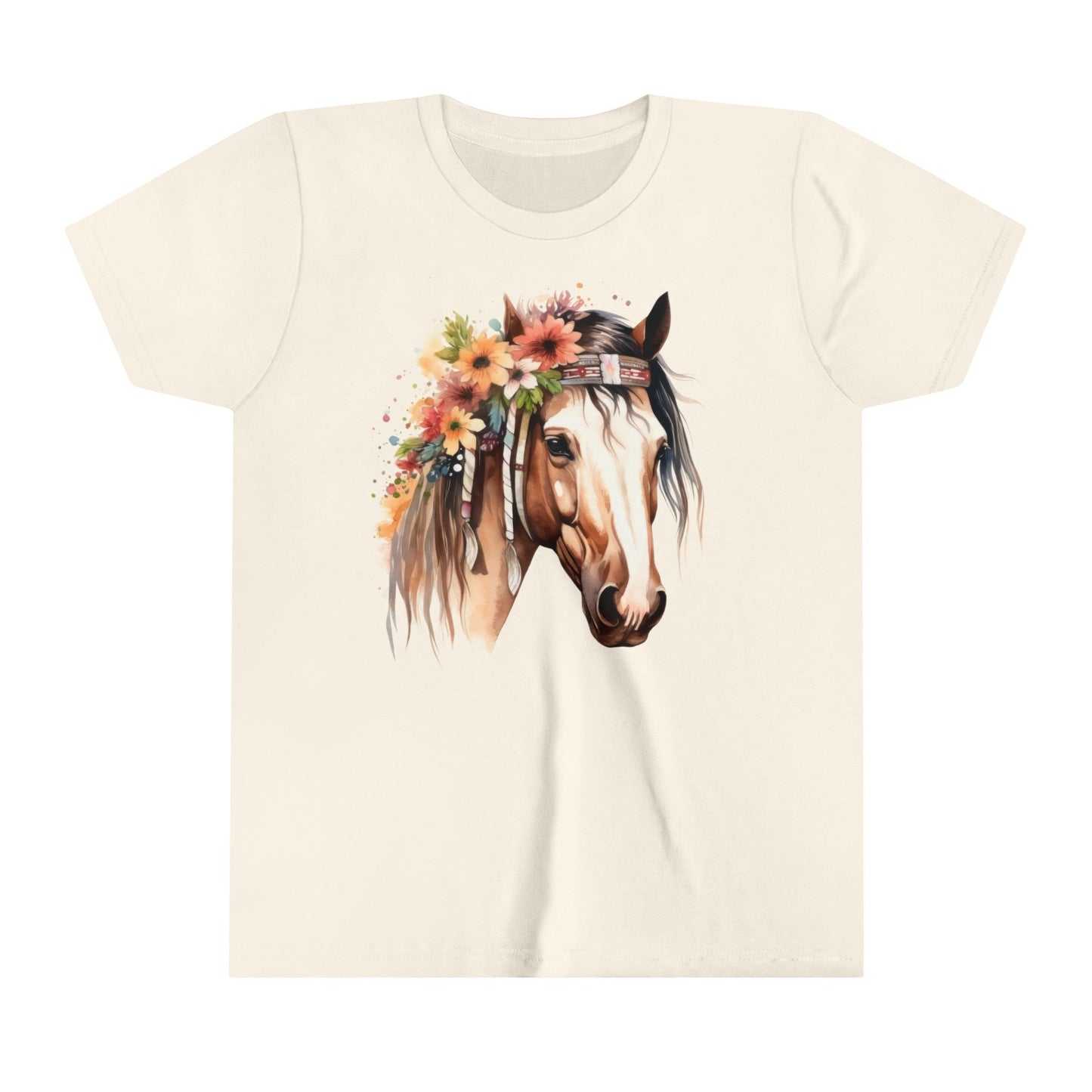 Boho Horse, Kid Horse Tee, Youth Short Sleeve Tee - SmorgeousByGina