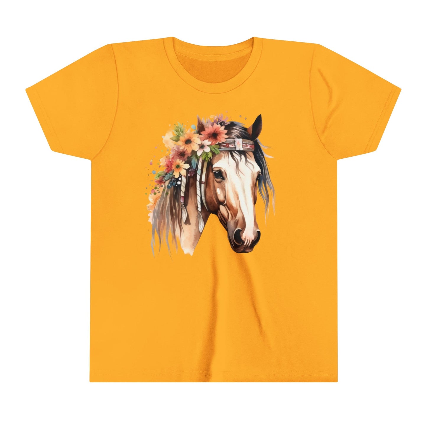 Boho Horse, Kid Horse Tee, Youth Short Sleeve Tee - SmorgeousByGina