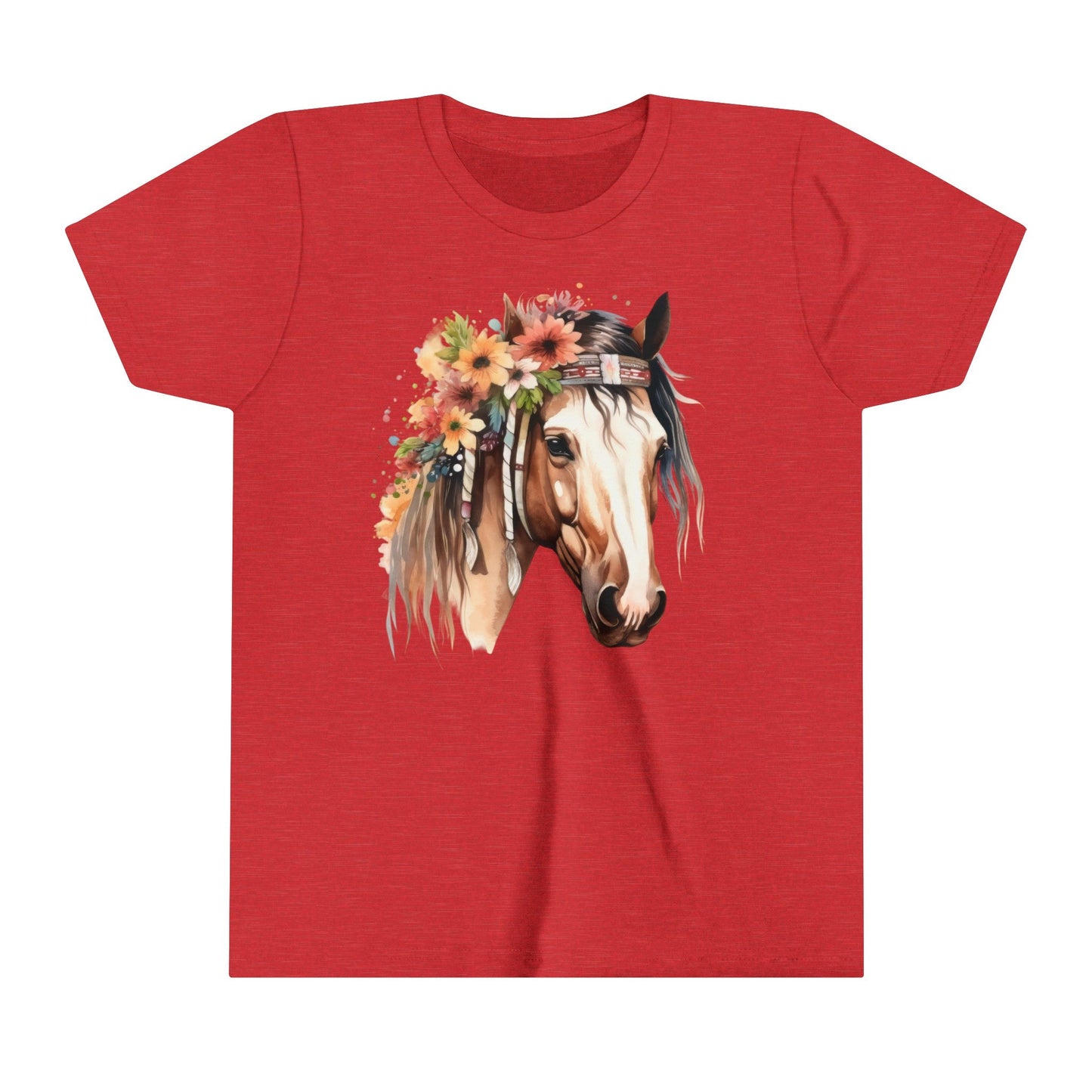 Boho Horse, Kid Horse Tee, Youth Short Sleeve Tee - SmorgeousByGina