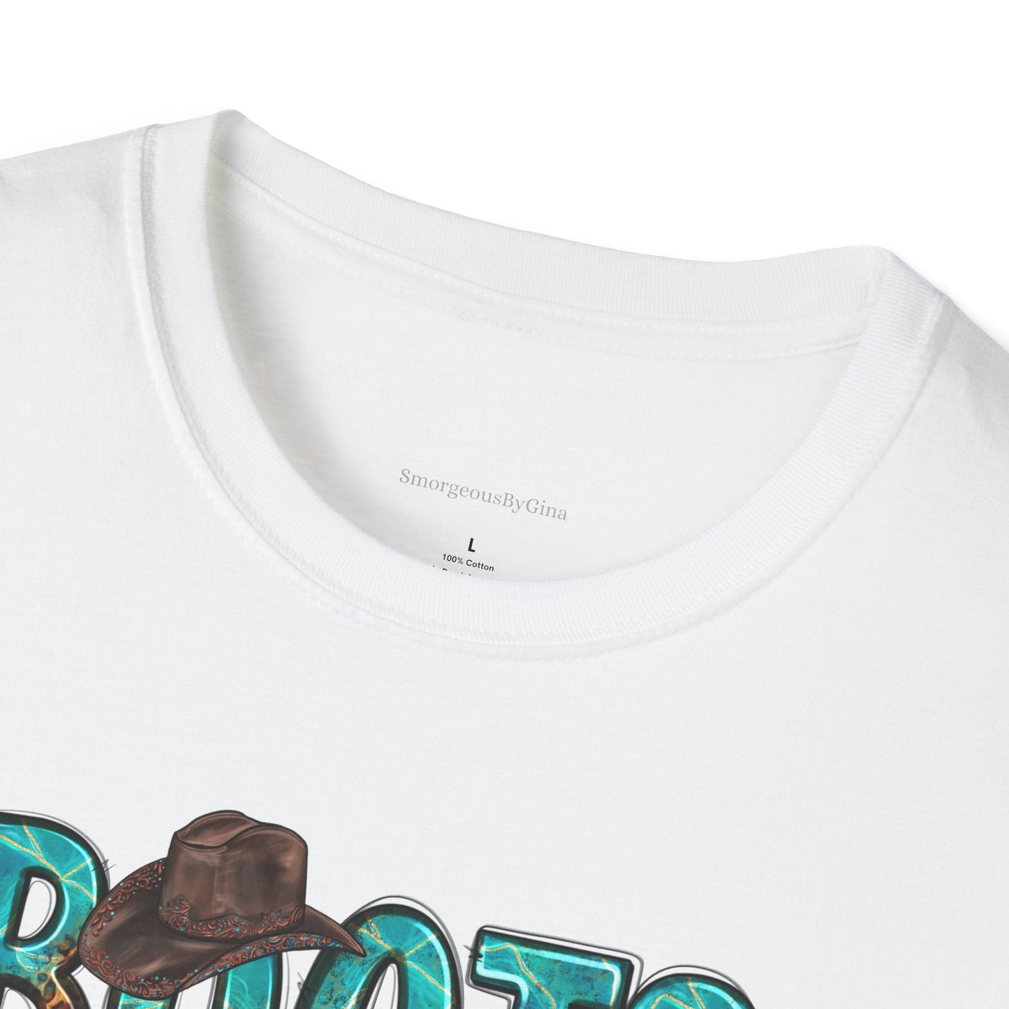 Boots and Bling, Cowgirl Shirt, Turquoise and Leopard Shirt, Rodeo Tee, Softstyle T-Shirt - SmorgeousByGina