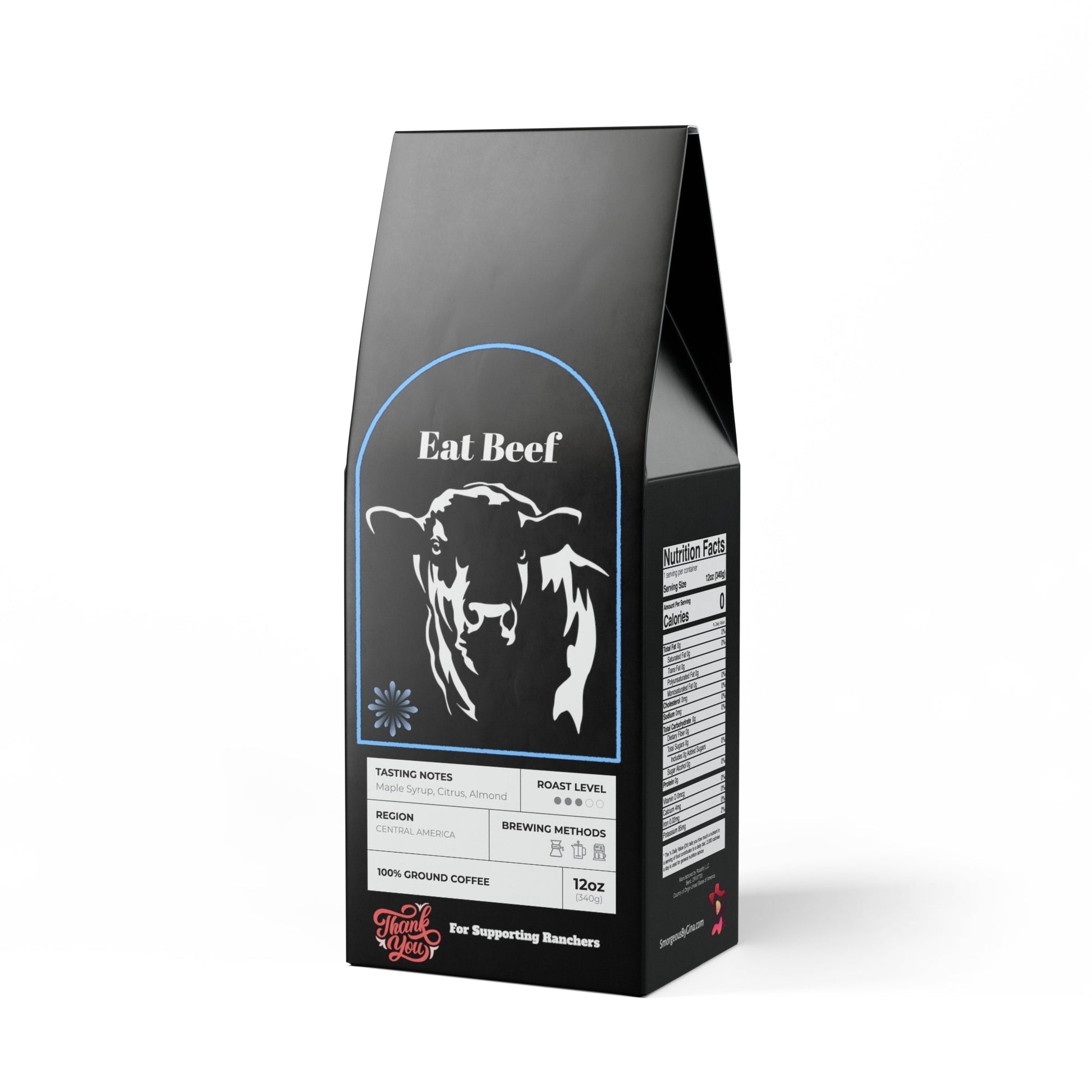 Broken Top Coffee Blend, Coffee, Cowboy, Rancher, Eat Beef, Beef, Angus Bull, (Medium Roast) - SmorgeousByGina