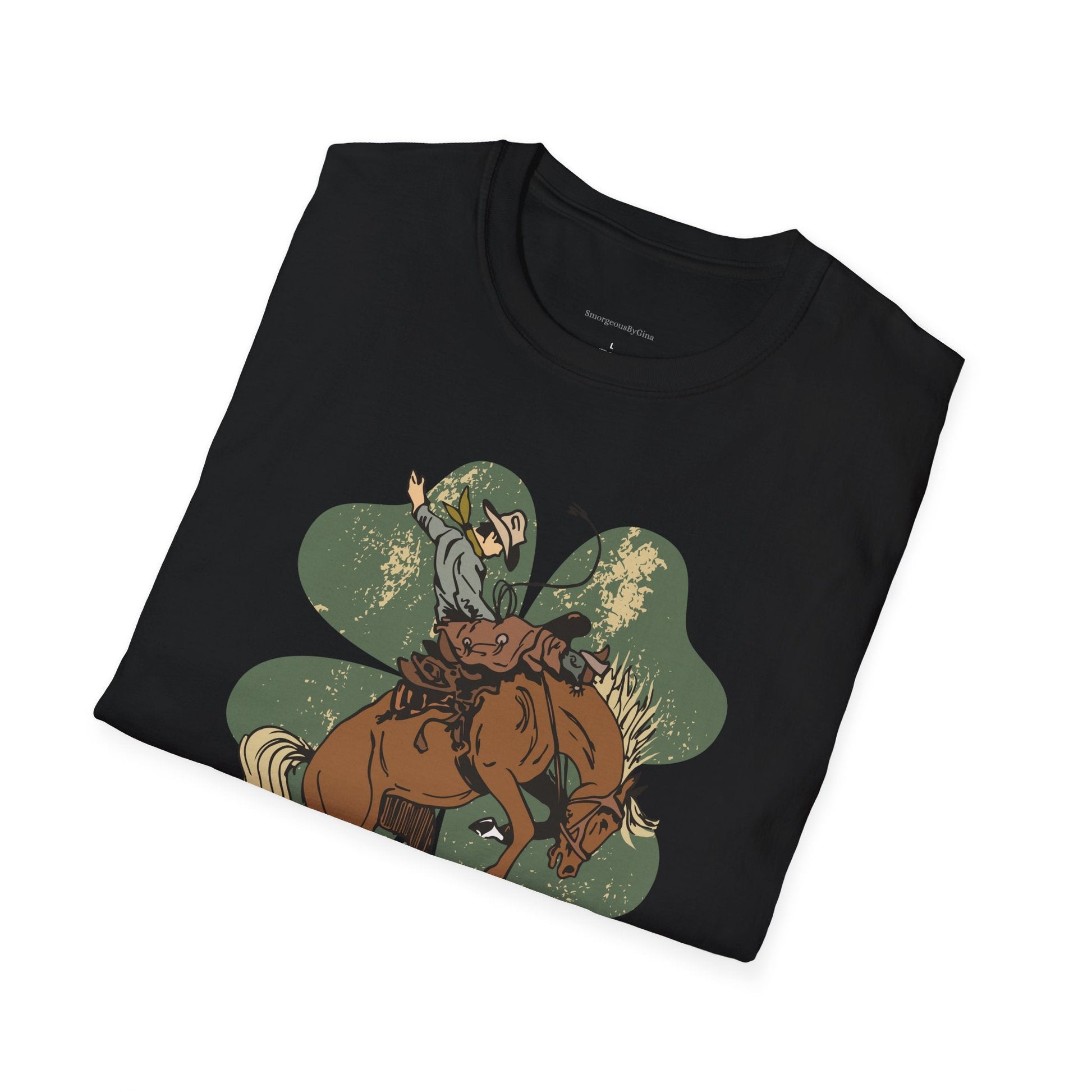 Bronc Four Leaf Clover Softstyle T-Shirt - SmorgeousByGina