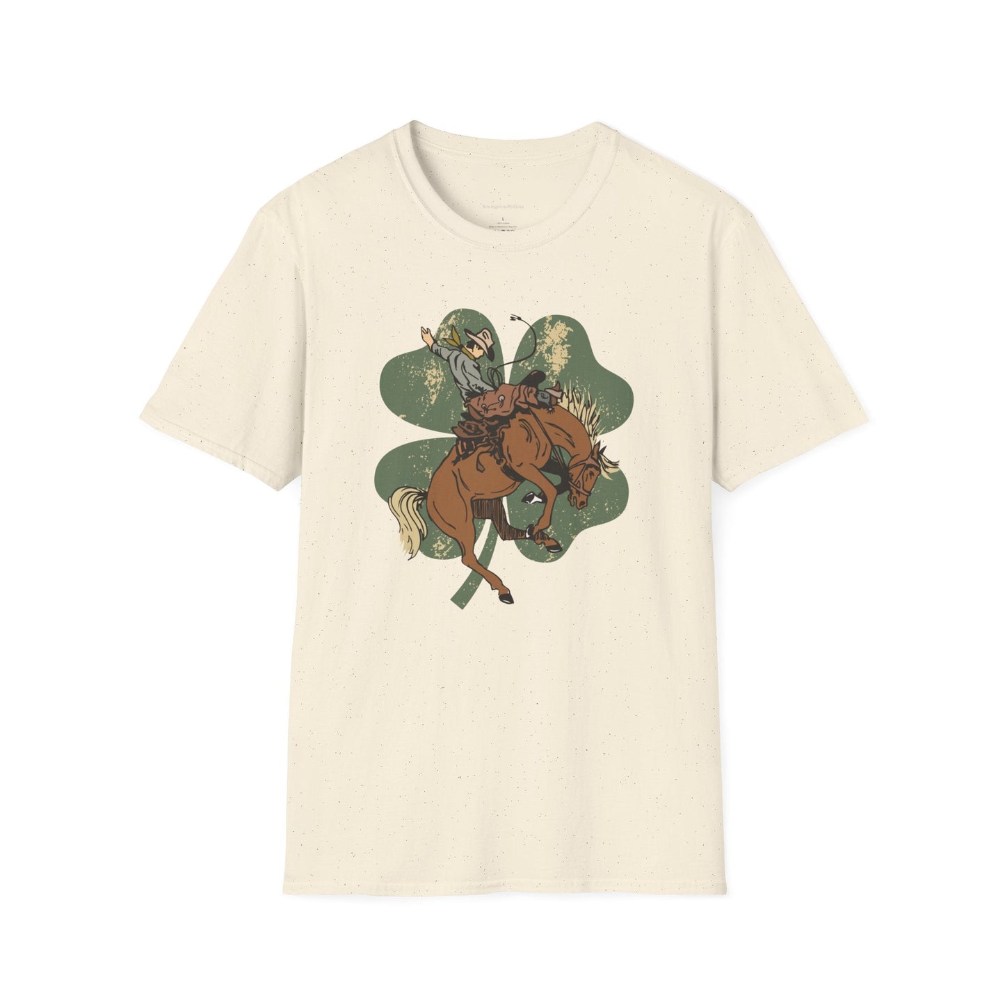 Bronc Four Leaf Clover Softstyle T-Shirt - SmorgeousByGina
