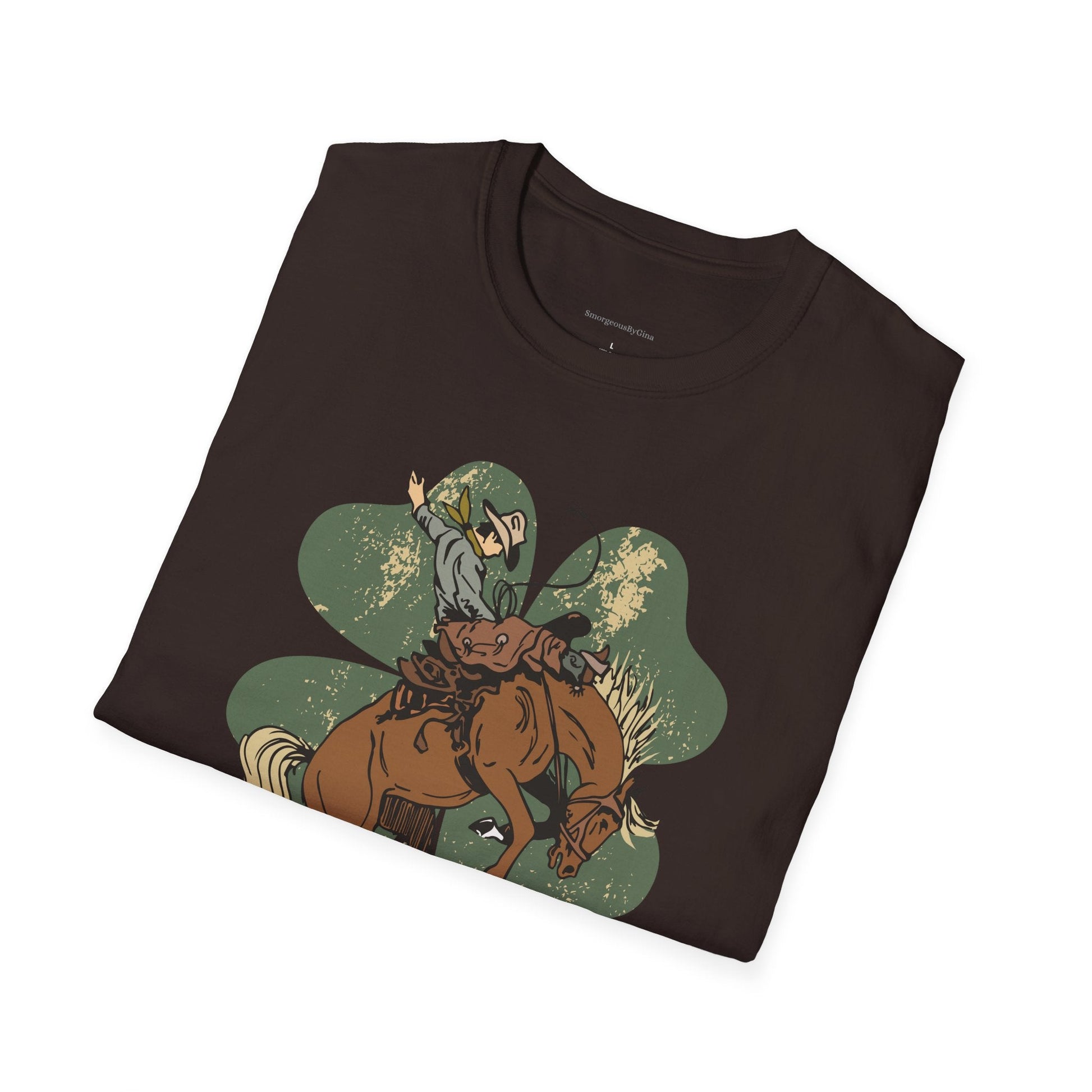 Bronc Four Leaf Clover Softstyle T-Shirt - SmorgeousByGina