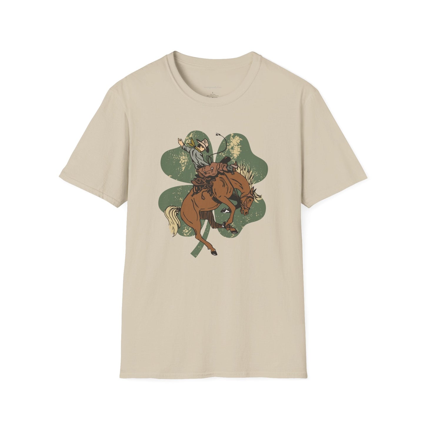 Bronc Four Leaf Clover Softstyle T-Shirt - SmorgeousByGina