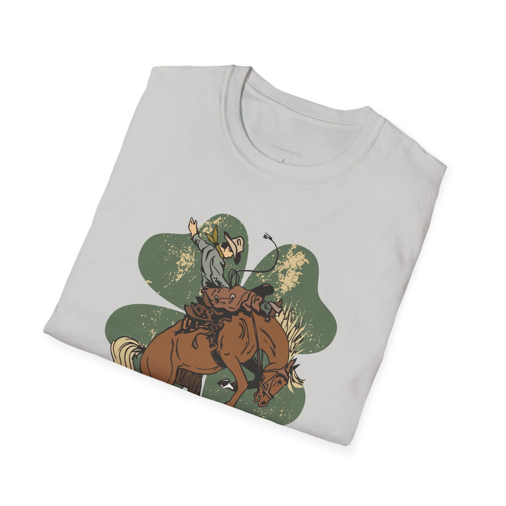 Bronc Four Leaf Clover Softstyle T-Shirt - SmorgeousByGina