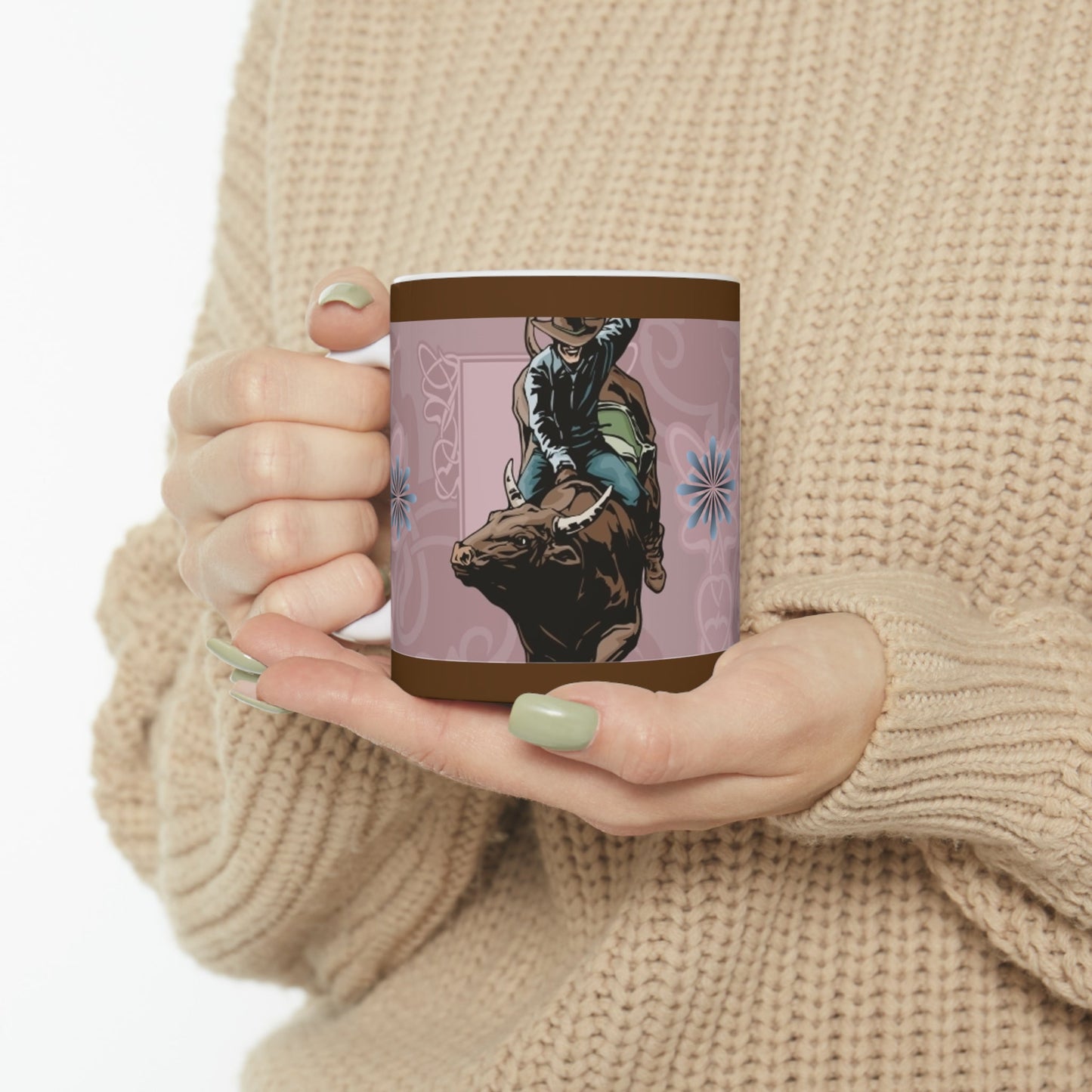 Bullrider, Rodeo, Western, Ceramic Mug, 11oz, Cowboy - SmorgeousByGina