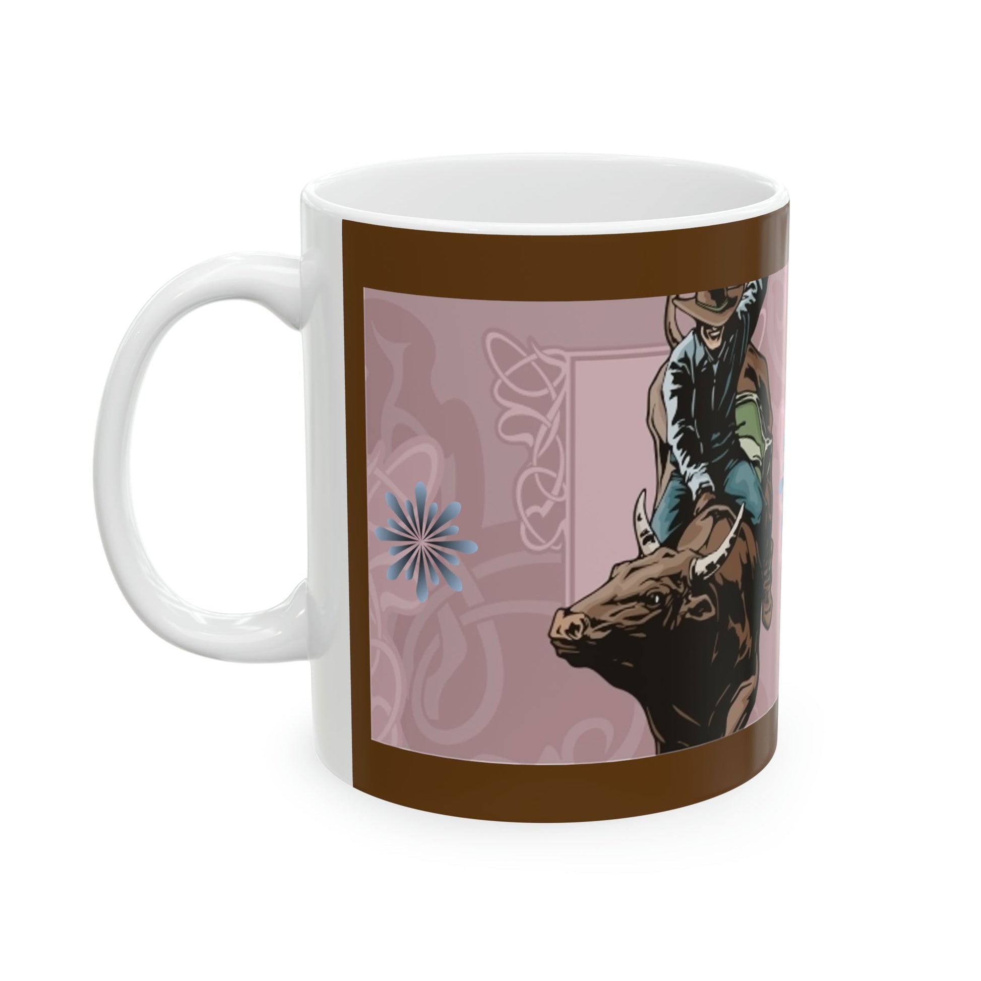 Bullrider, Rodeo, Western, Ceramic Mug, 11oz, Cowboy - SmorgeousByGina