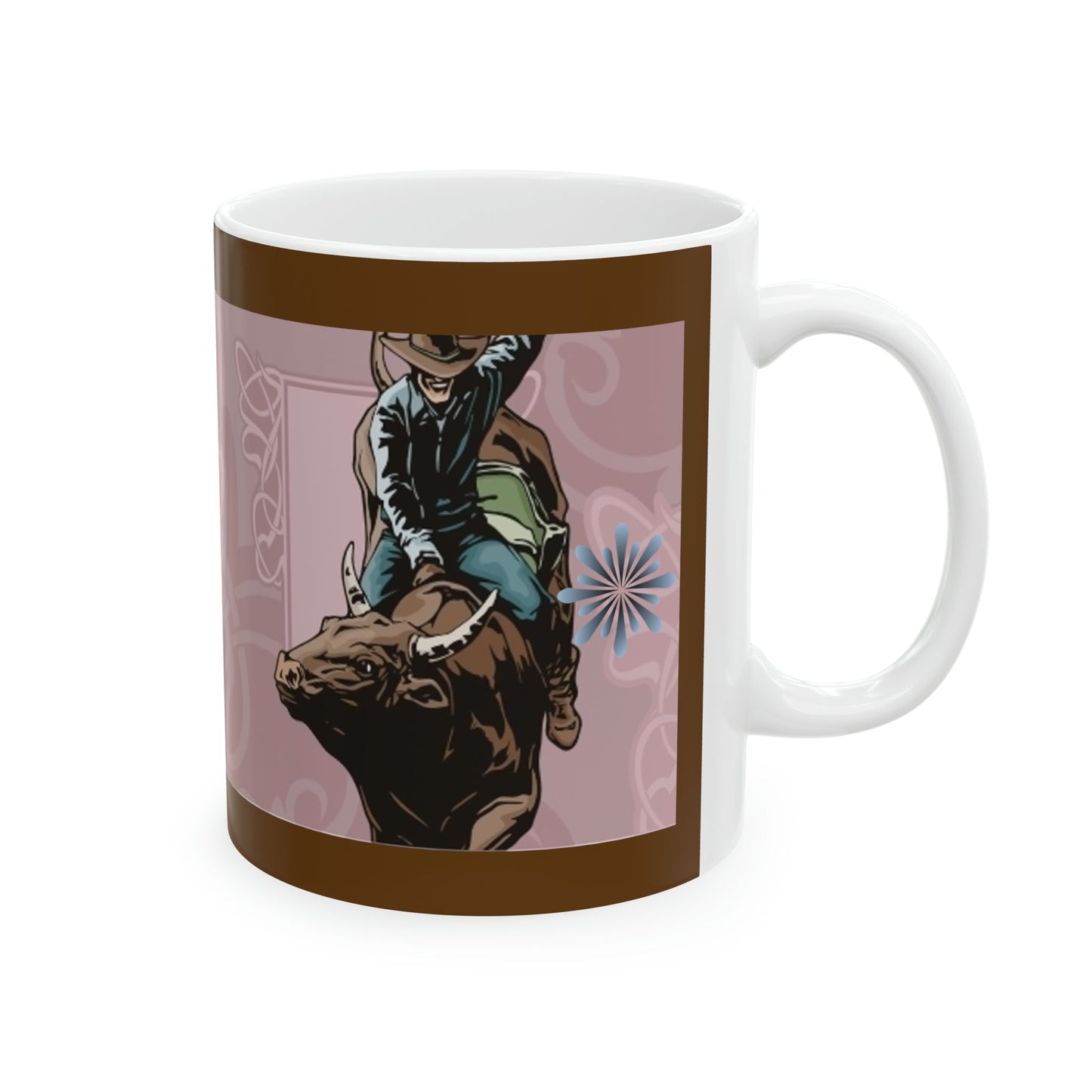 Bullrider, Rodeo, Western, Ceramic Mug, 11oz, Cowboy - SmorgeousByGina