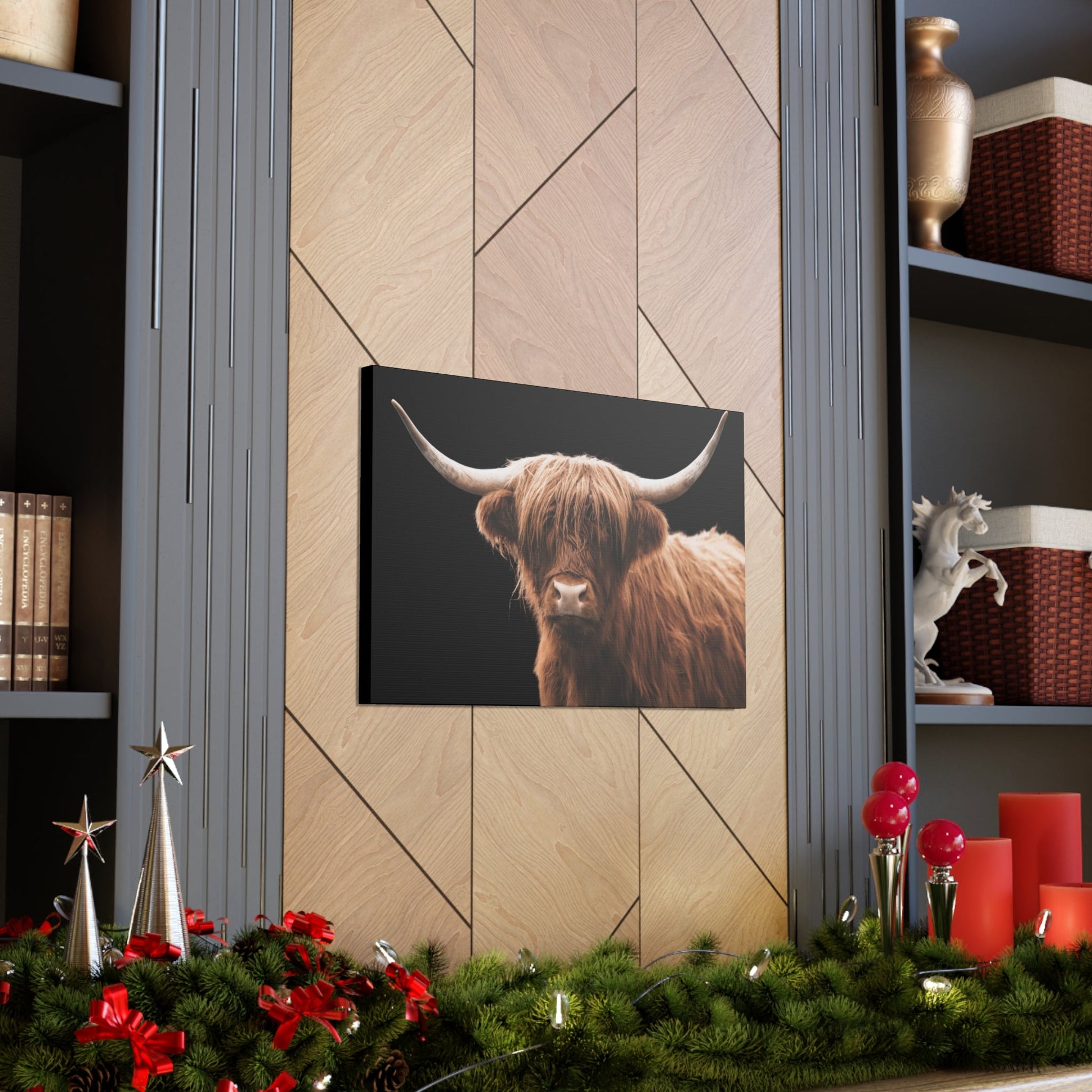 Canvas Gallery Wrap Highland Cattle Wall Art - SmorgeousByGina