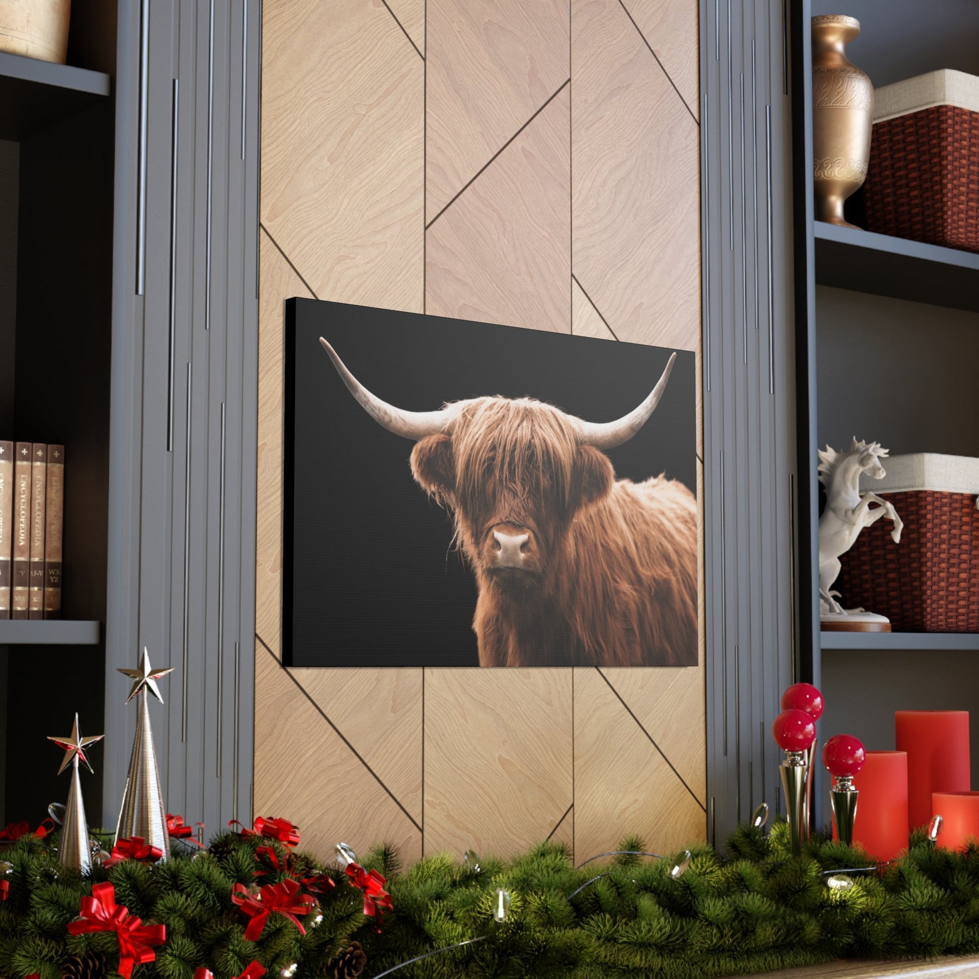 Canvas Gallery Wrap Highland Cattle Wall Art - SmorgeousByGina