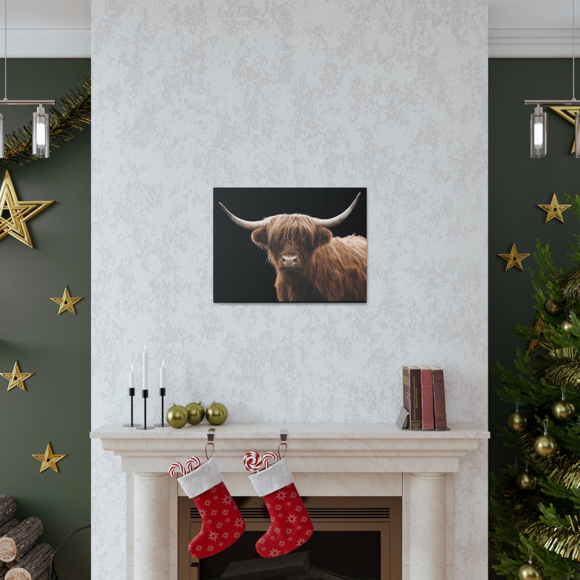 Canvas Gallery Wrap Highland Cattle Wall Art - SmorgeousByGina