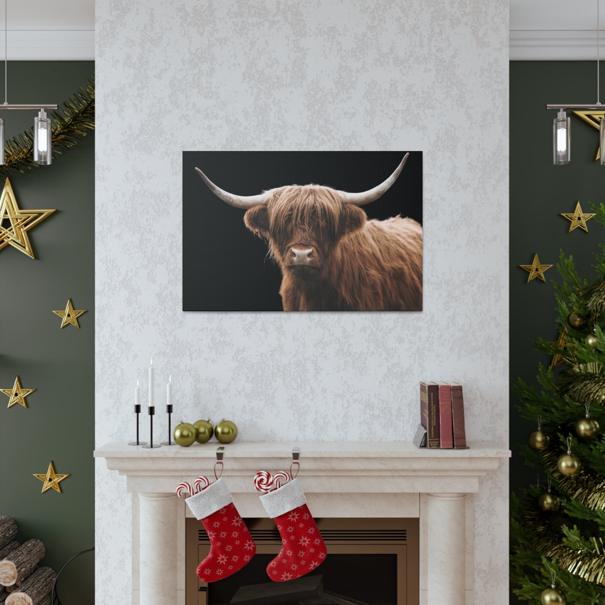 Canvas Gallery Wrap Highland Cattle Wall Art - SmorgeousByGina