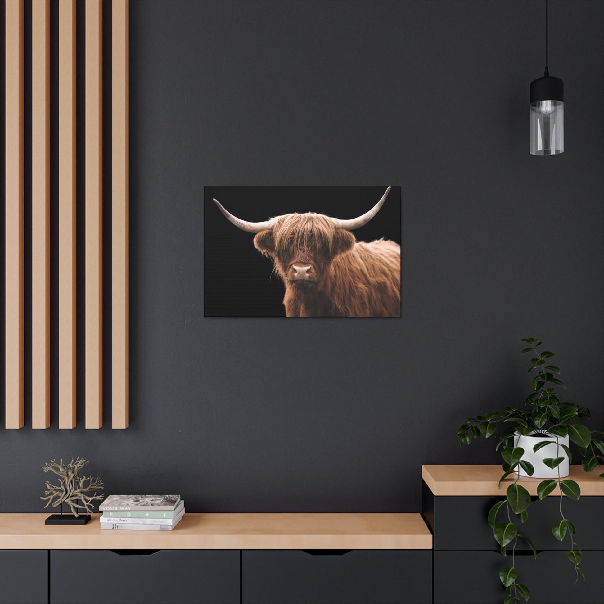 Canvas Gallery Wrap Highland Cattle Wall Art - SmorgeousByGina