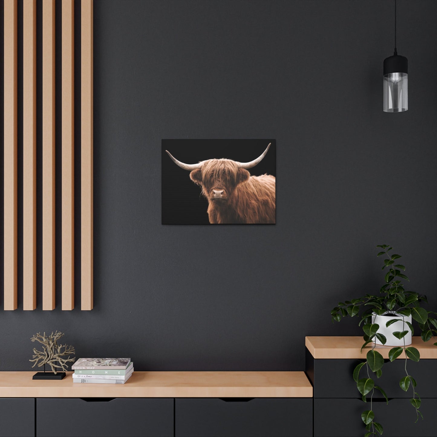 Canvas Gallery Wrap Highland Cattle Wall Art - SmorgeousByGina