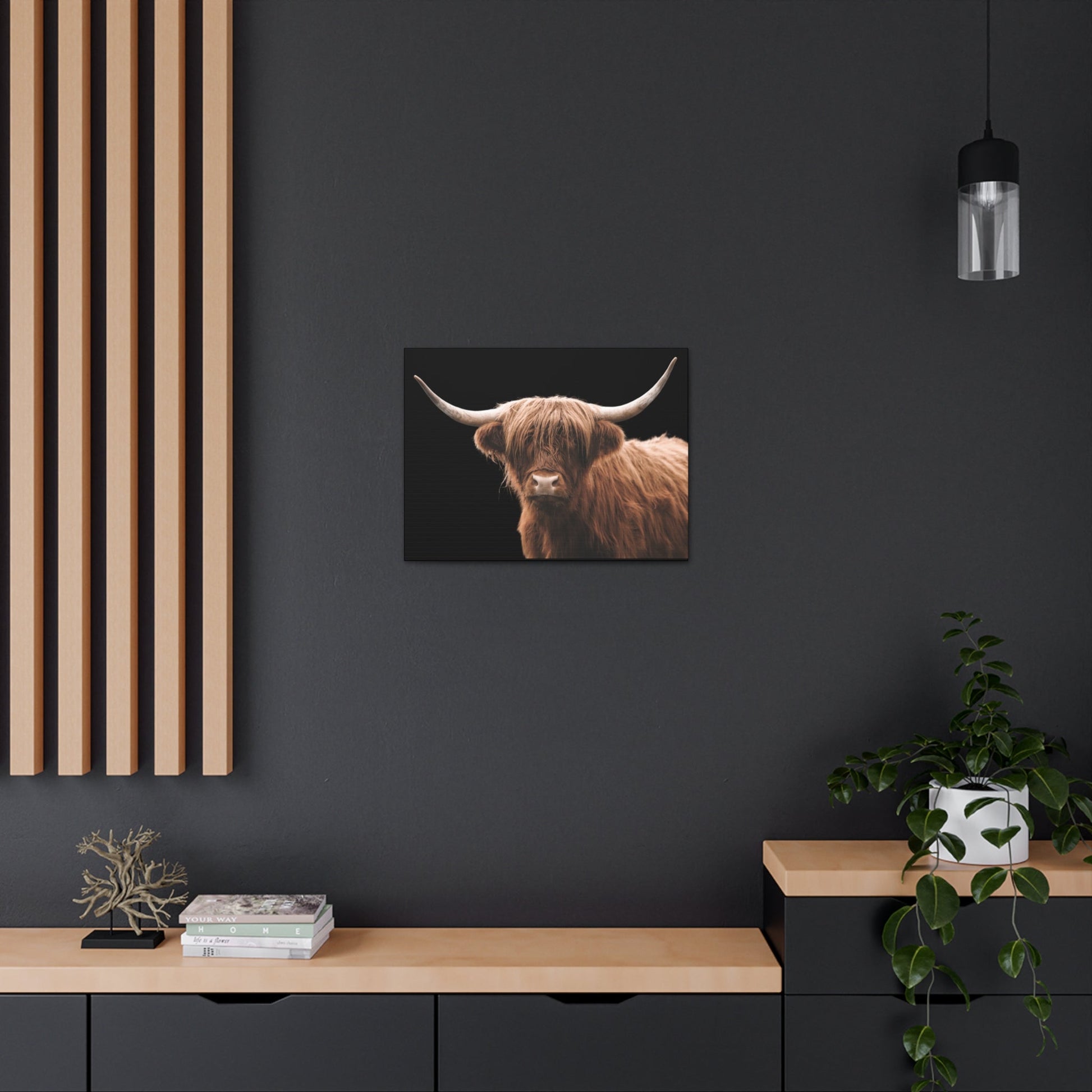 Canvas Gallery Wrap Highland Cattle Wall Art - SmorgeousByGina