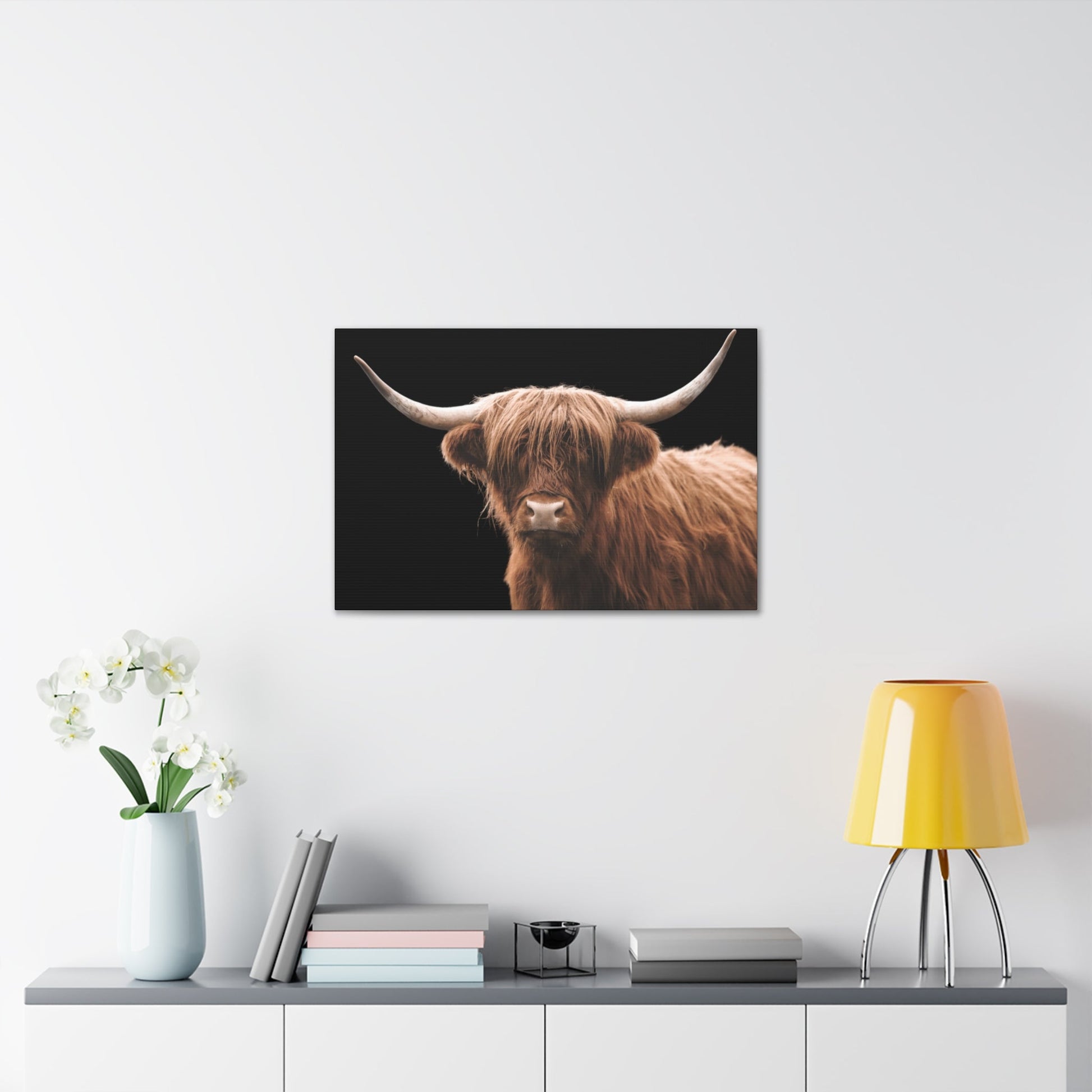 Canvas Gallery Wrap Highland Cattle Wall Art - SmorgeousByGina