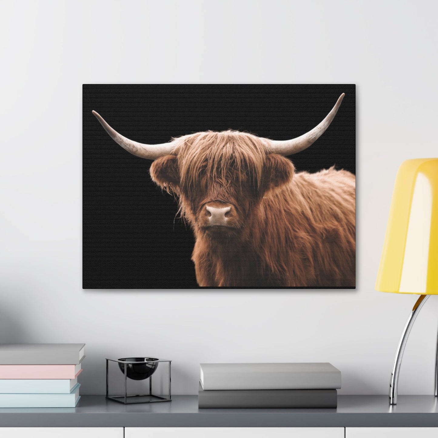 Canvas Gallery Wrap Highland Cattle Wall Art - SmorgeousByGina