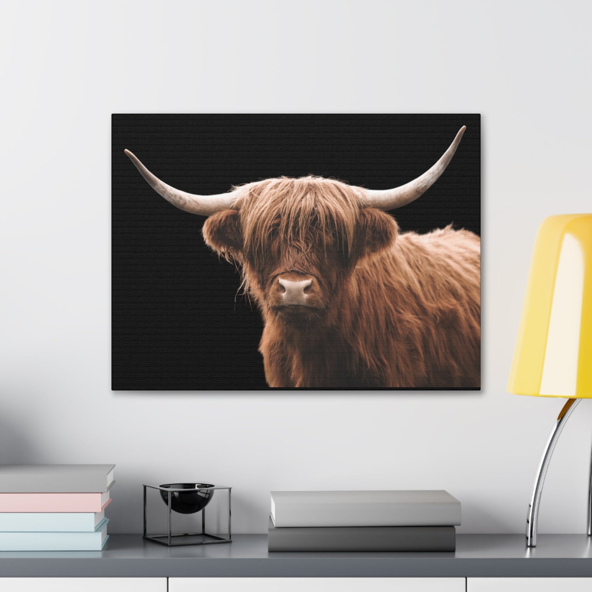 Canvas Gallery Wrap Highland Cattle Wall Art - SmorgeousByGina