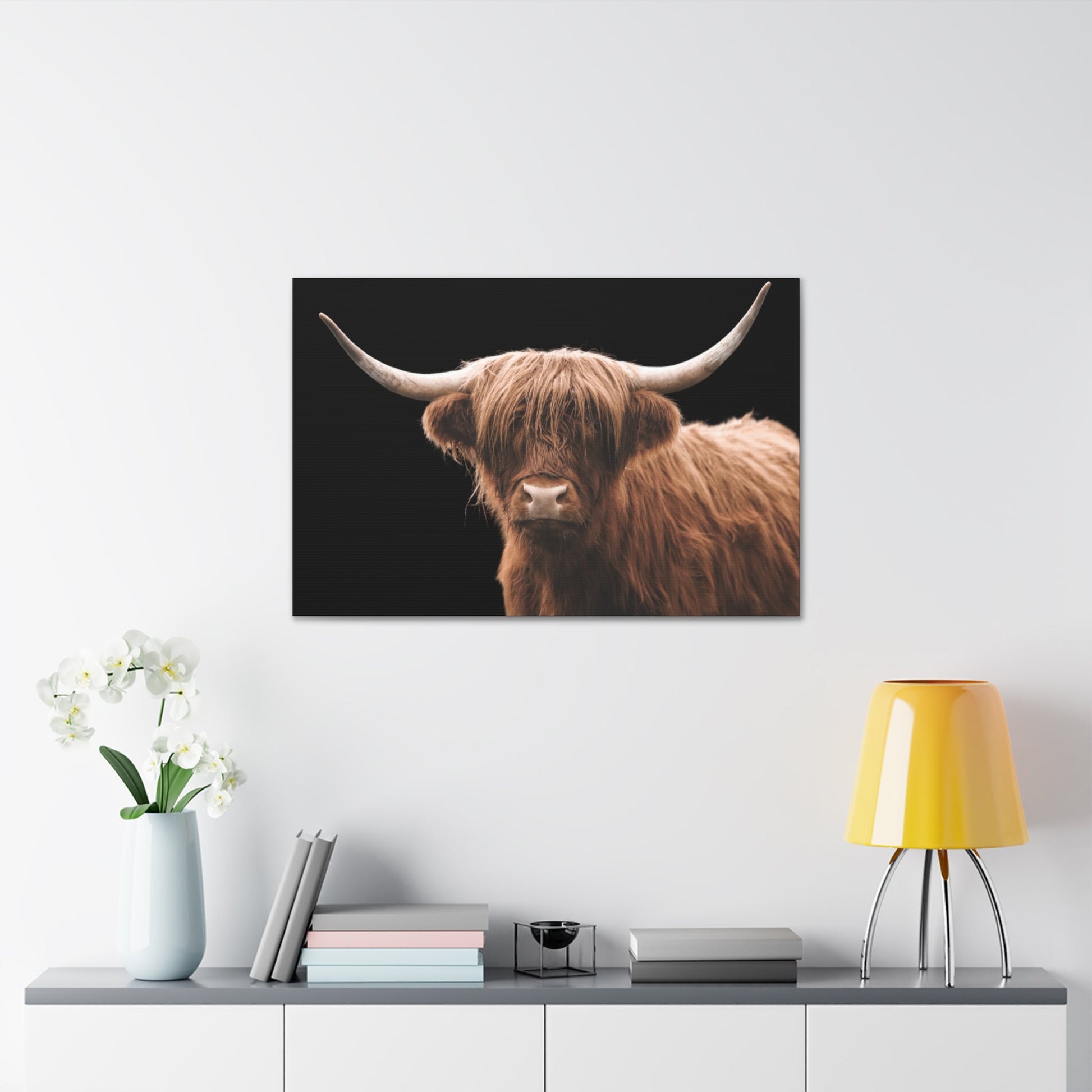 Canvas Gallery Wrap Highland Cattle Wall Art - SmorgeousByGina