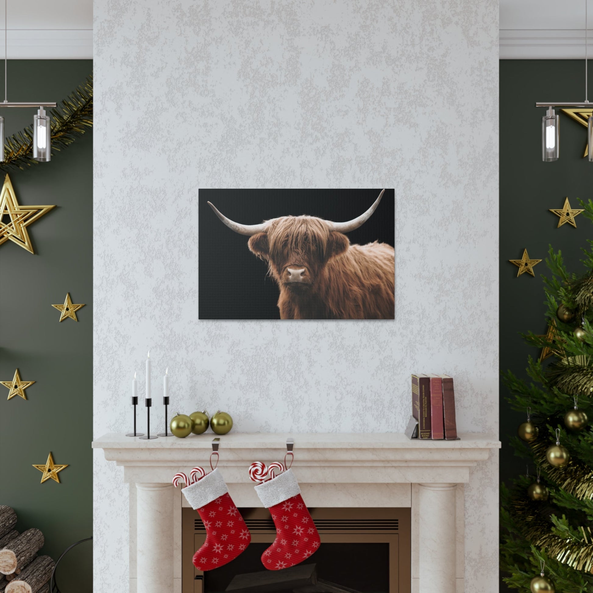 Canvas Gallery Wrap Highland Cattle Wall Art - SmorgeousByGina