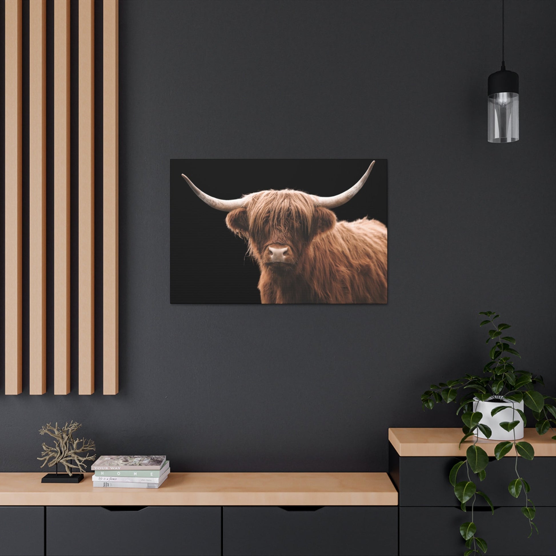 Canvas Gallery Wrap Highland Cattle Wall Art - SmorgeousByGina