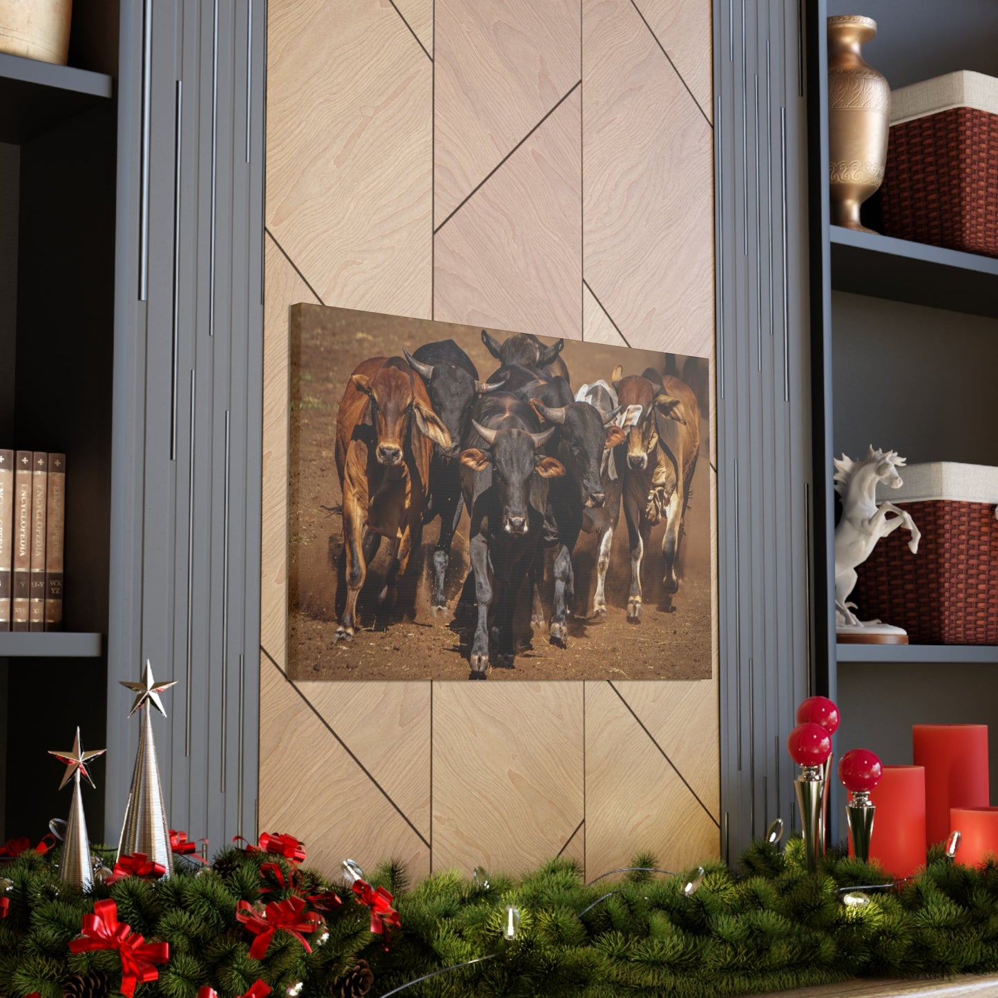 Canvas Gallery Wraps | The Herd Wildlife Animal Art Wall Decor - SmorgeousByGina