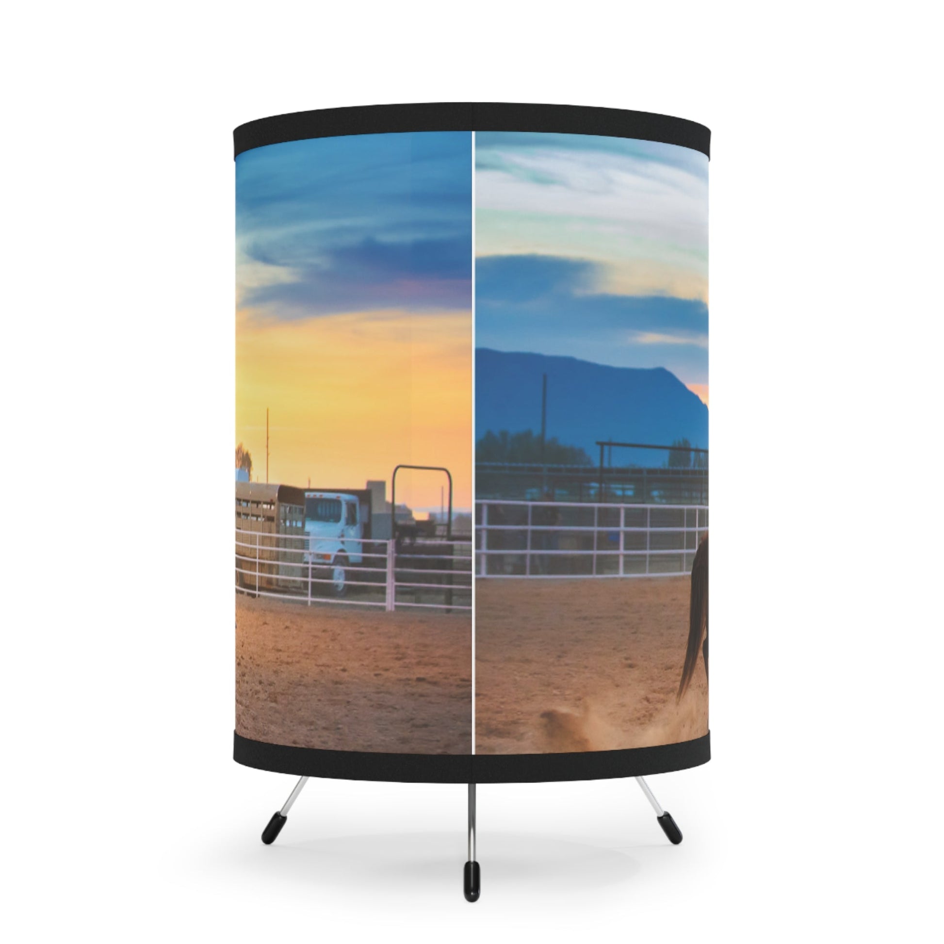 Catch Em Boys Tripod Lamp with High - Res Printed Shade, US\CA plug - SmorgeousByGina