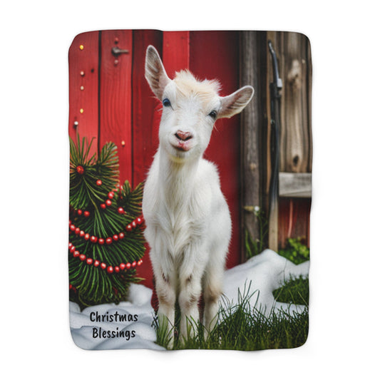 Christmas Blessings Sherpa Fleece Blanket - SmorgeousByGina