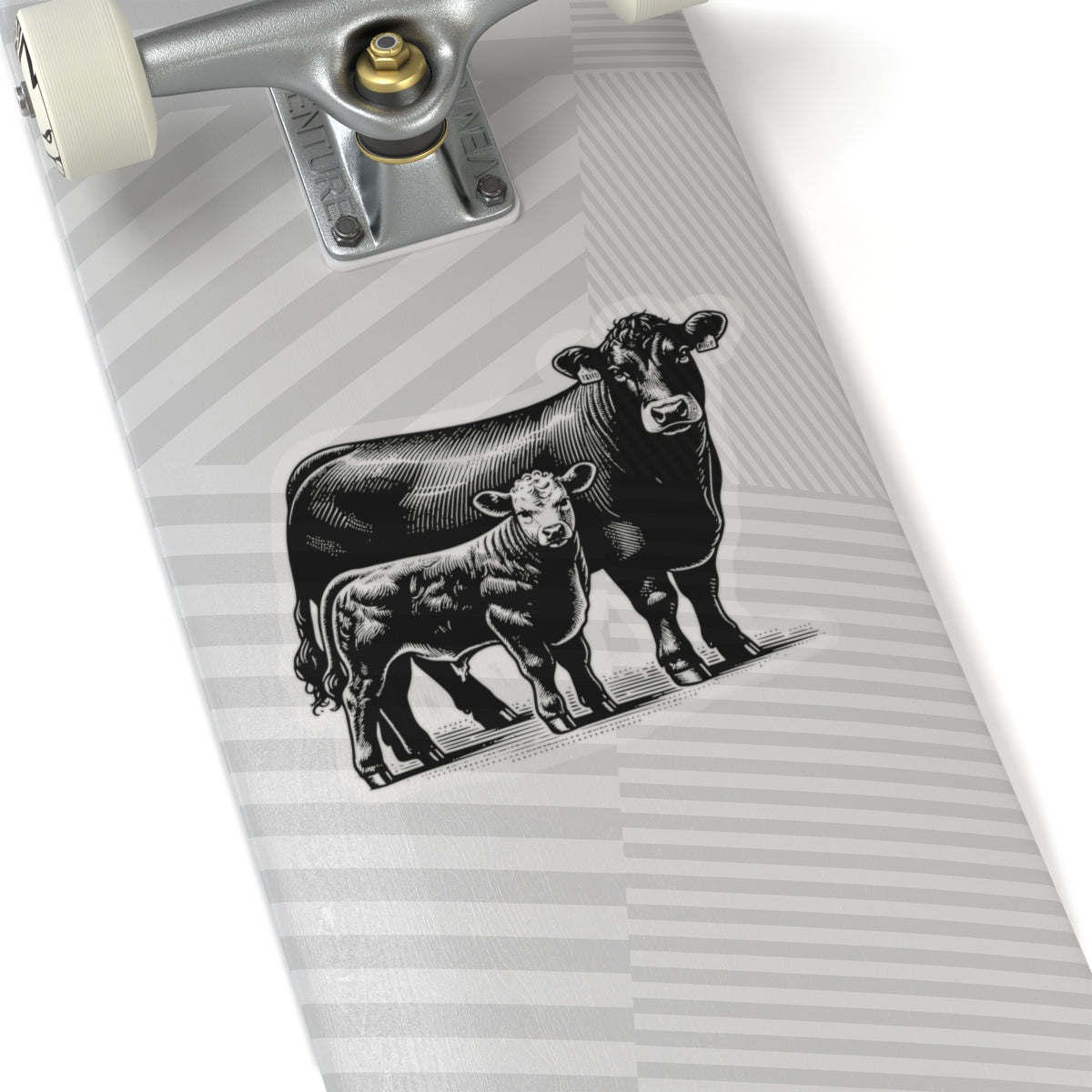 Cow Calf pair Kiss - Cut Stickers - SmorgeousByGina