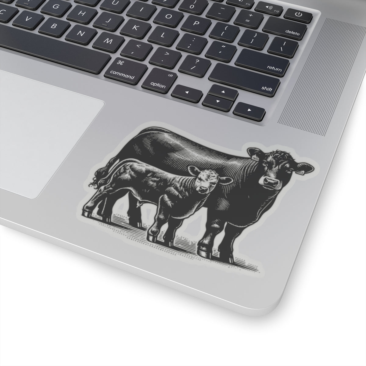 Cow Calf pair Kiss - Cut Stickers - SmorgeousByGina