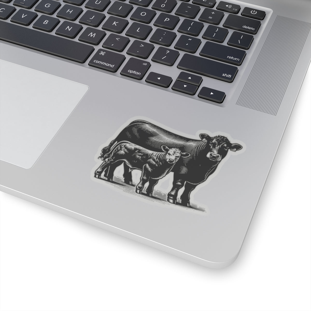Cow Calf pair Kiss - Cut Stickers - SmorgeousByGina