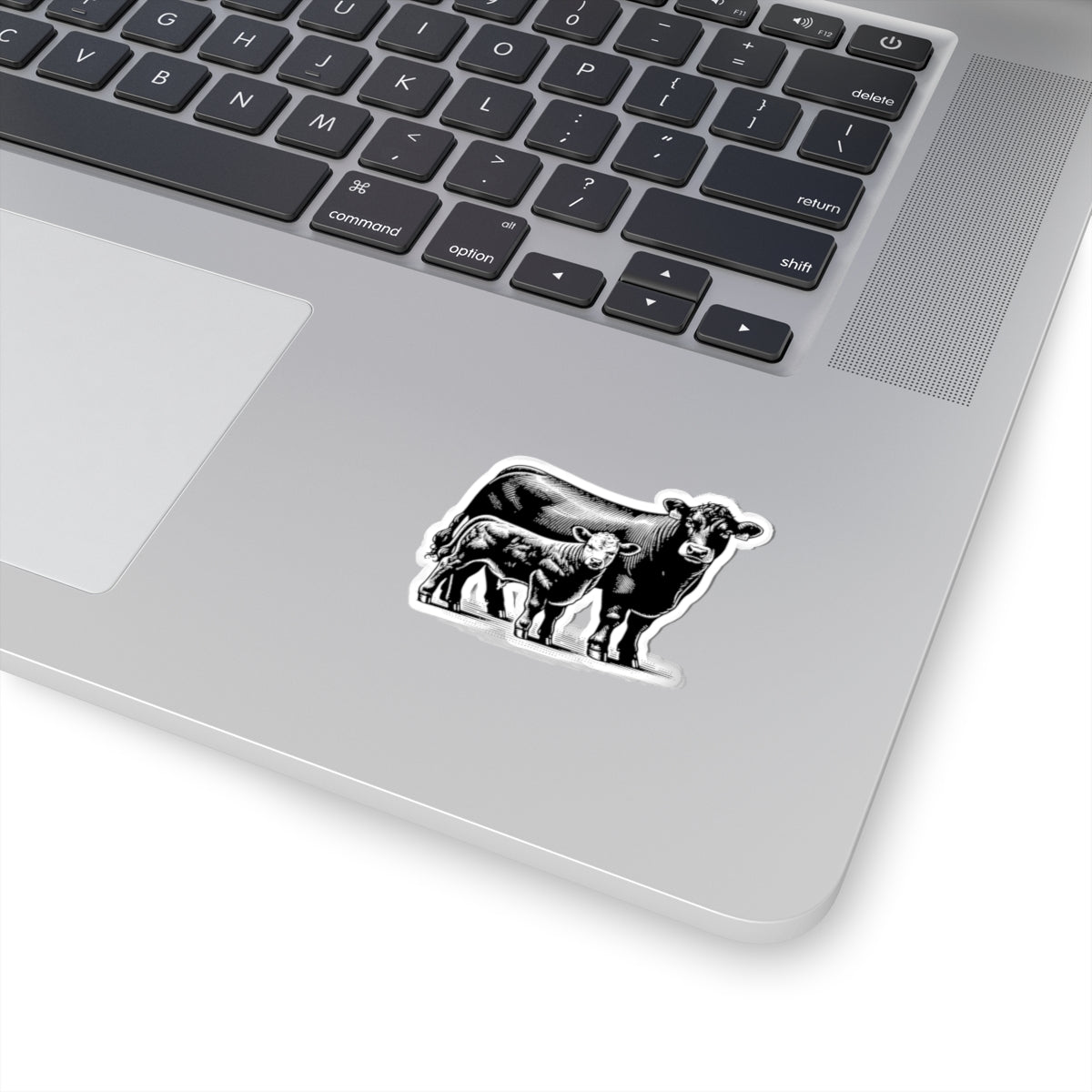 Cow Calf pair Kiss - Cut Stickers - SmorgeousByGina
