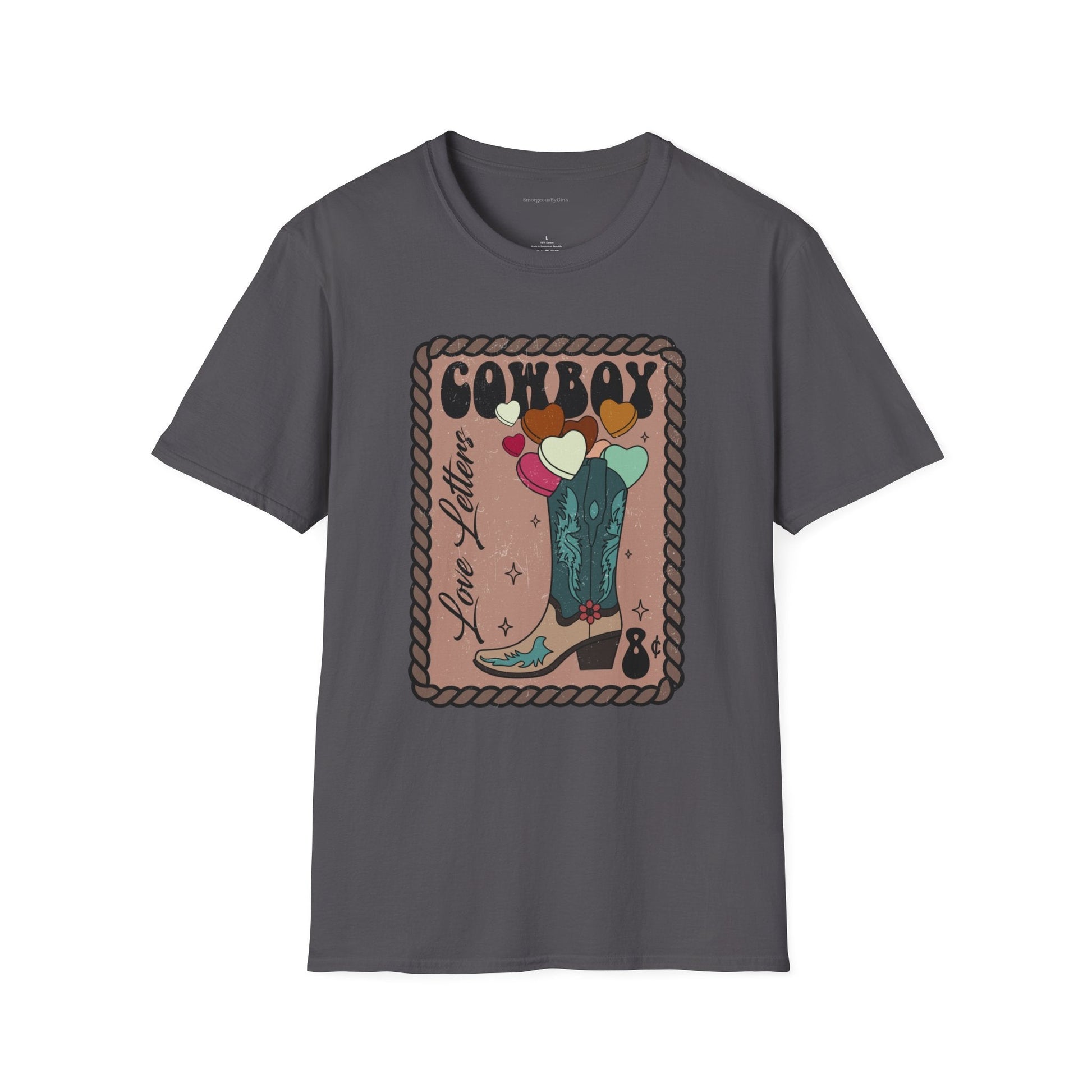 Cowboy Love Letters Softstyle T-Shirt - SmorgeousByGina