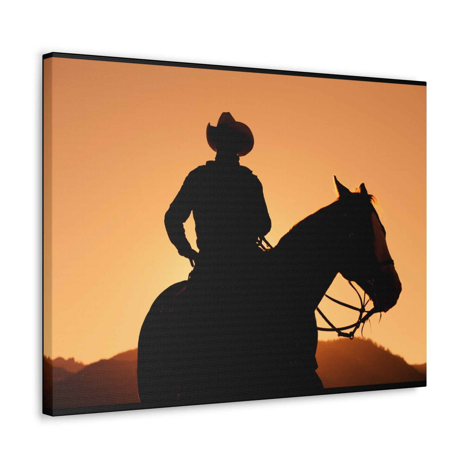 Cowboy Sunset Canvas Gallery Wraps - SmorgeousByGina