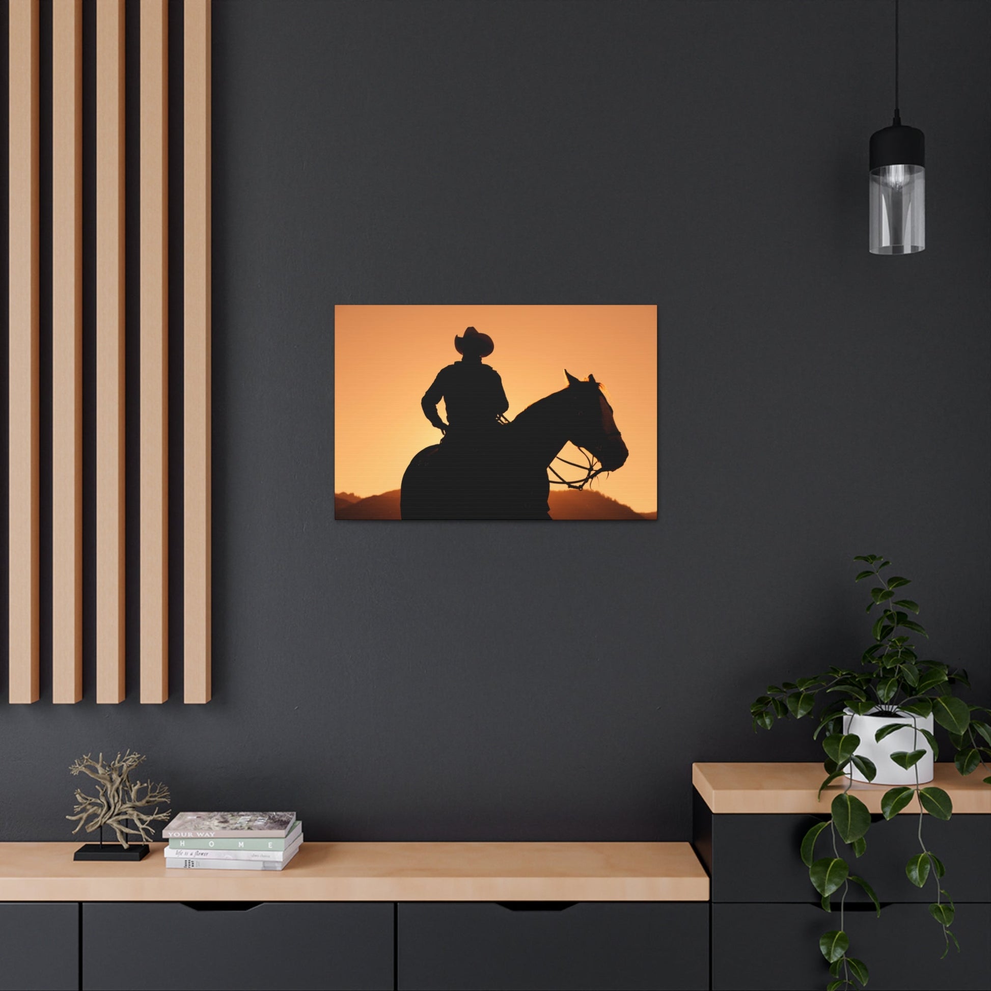 Cowboy Sunset Canvas Gallery Wraps - SmorgeousByGina