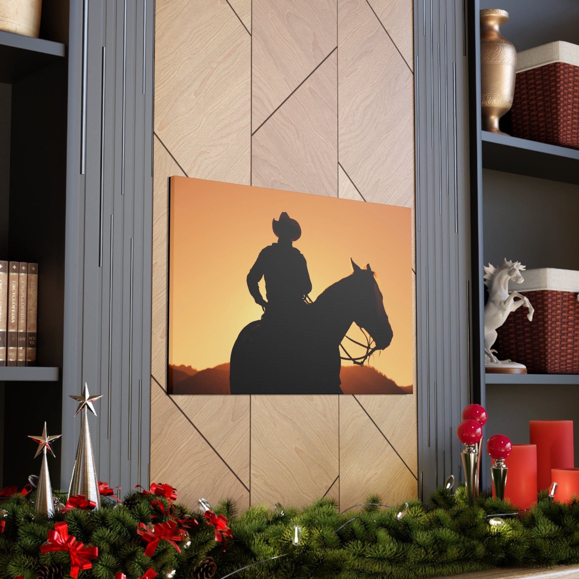 Cowboy Sunset Canvas Gallery Wraps - SmorgeousByGina