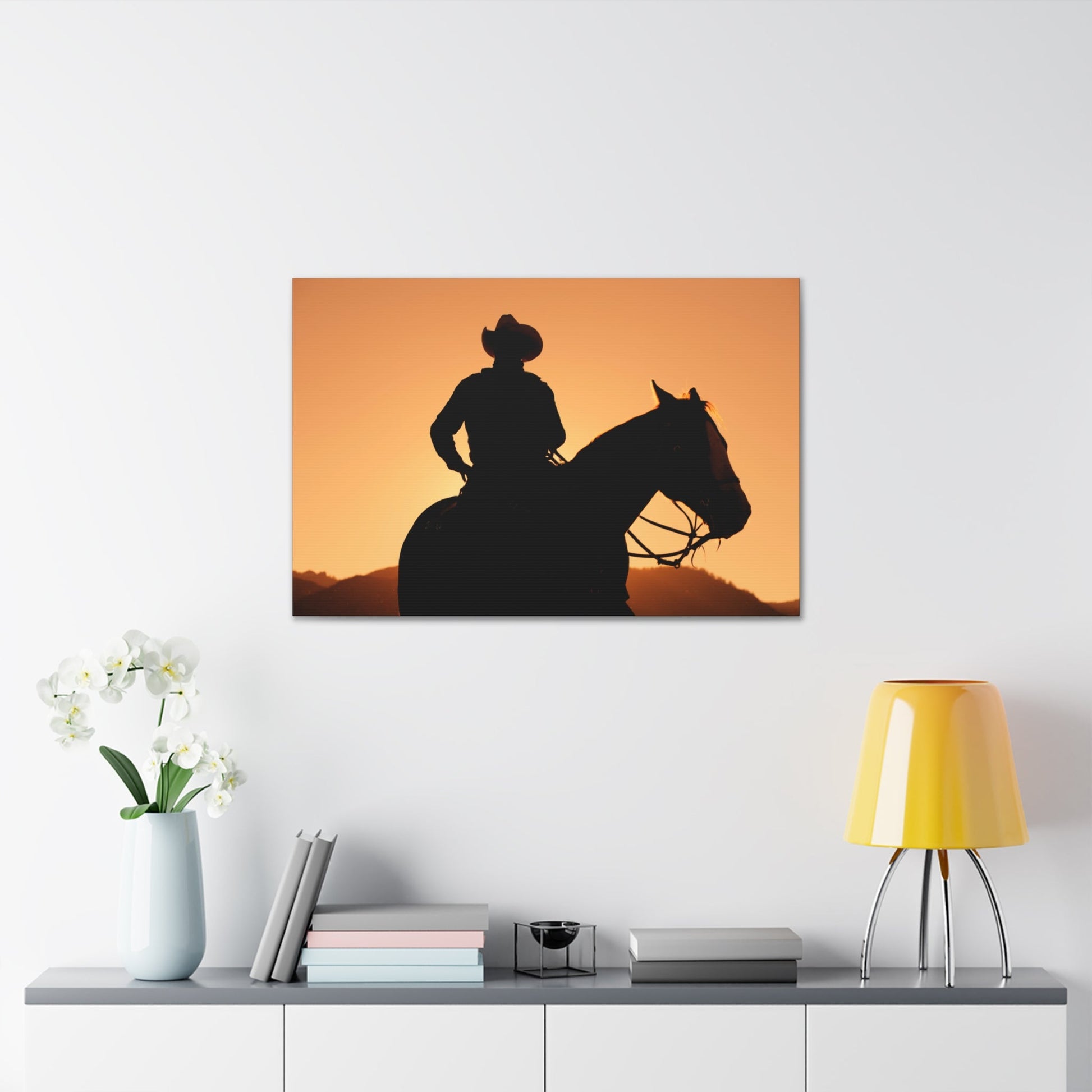 Cowboy Sunset Canvas Gallery Wraps - SmorgeousByGina
